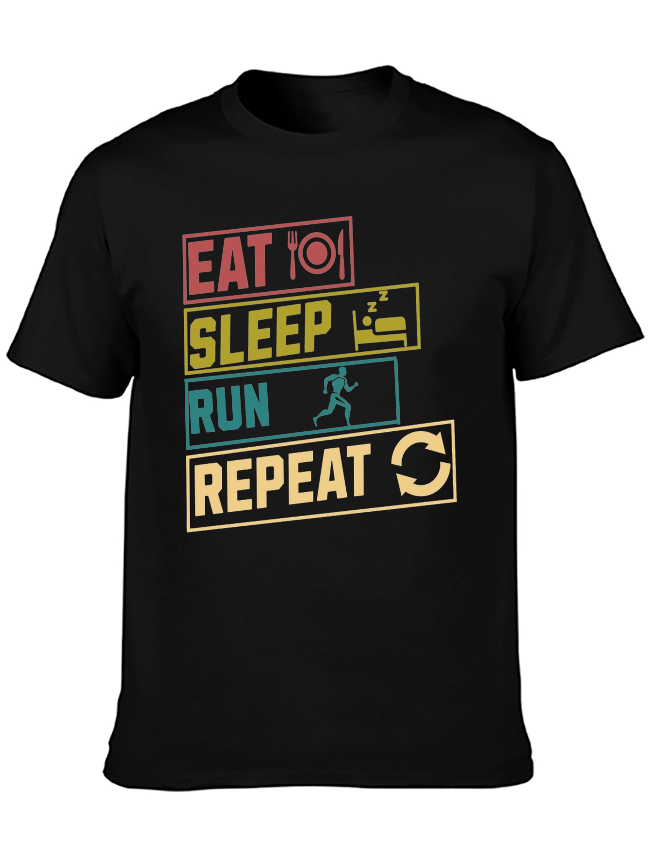 Eat Sleep Run Repeat Graphic Tee