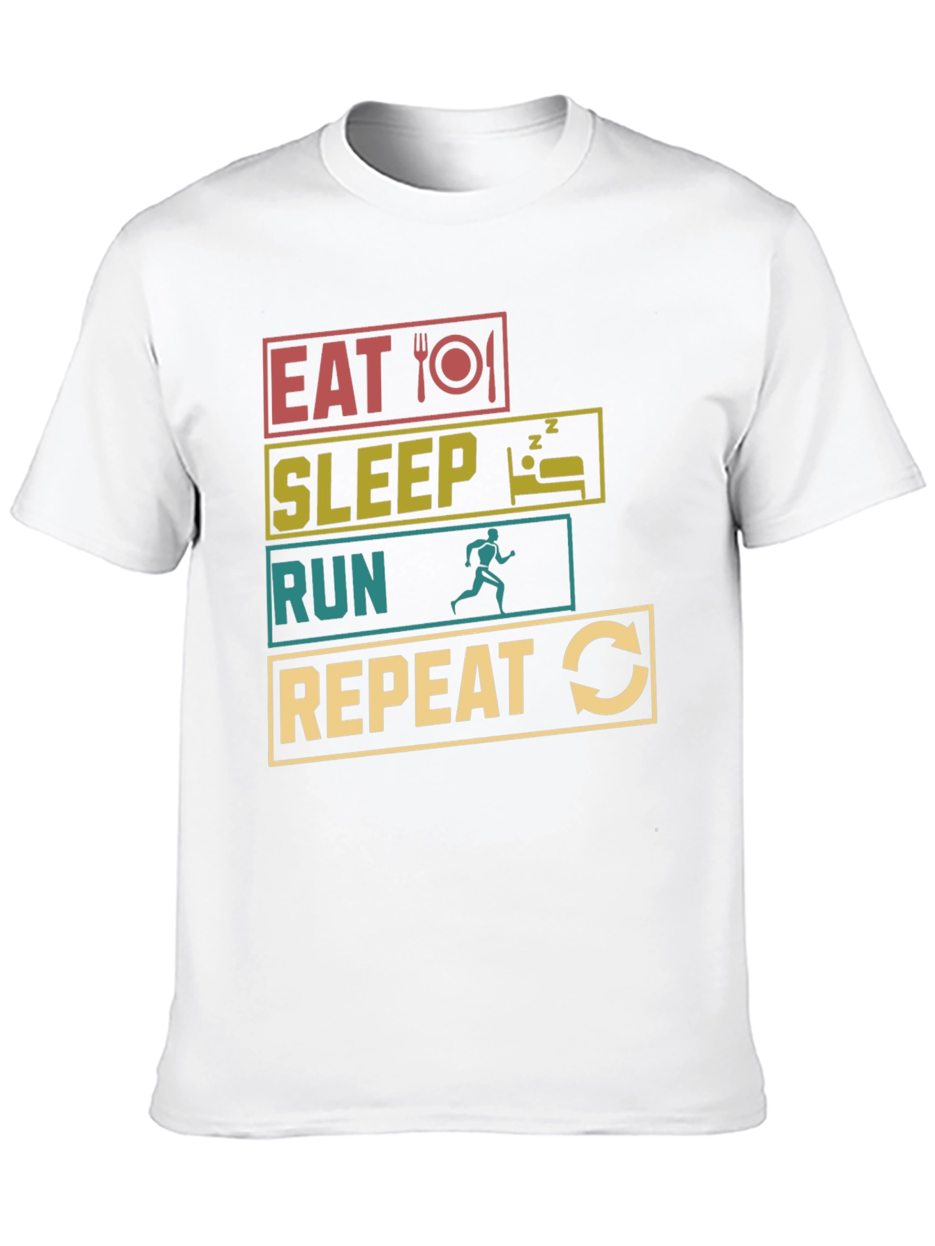 Eat Sleep Run Repeat Graphic Tee