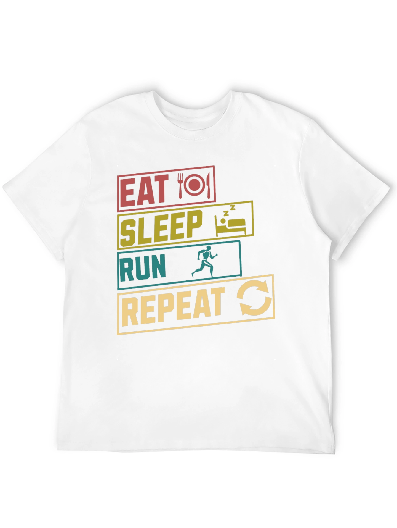 Eat Sleep Run Repeat Graphic Tee