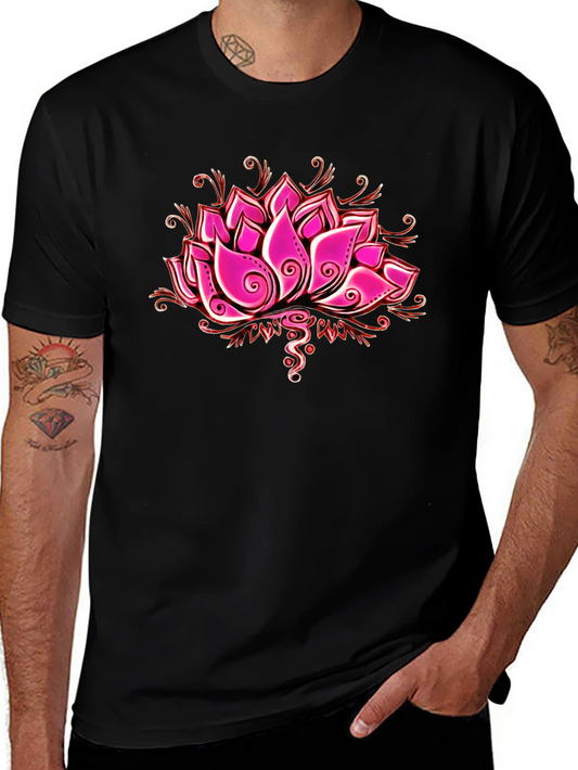Lotus Flower Graphic T-Shirt