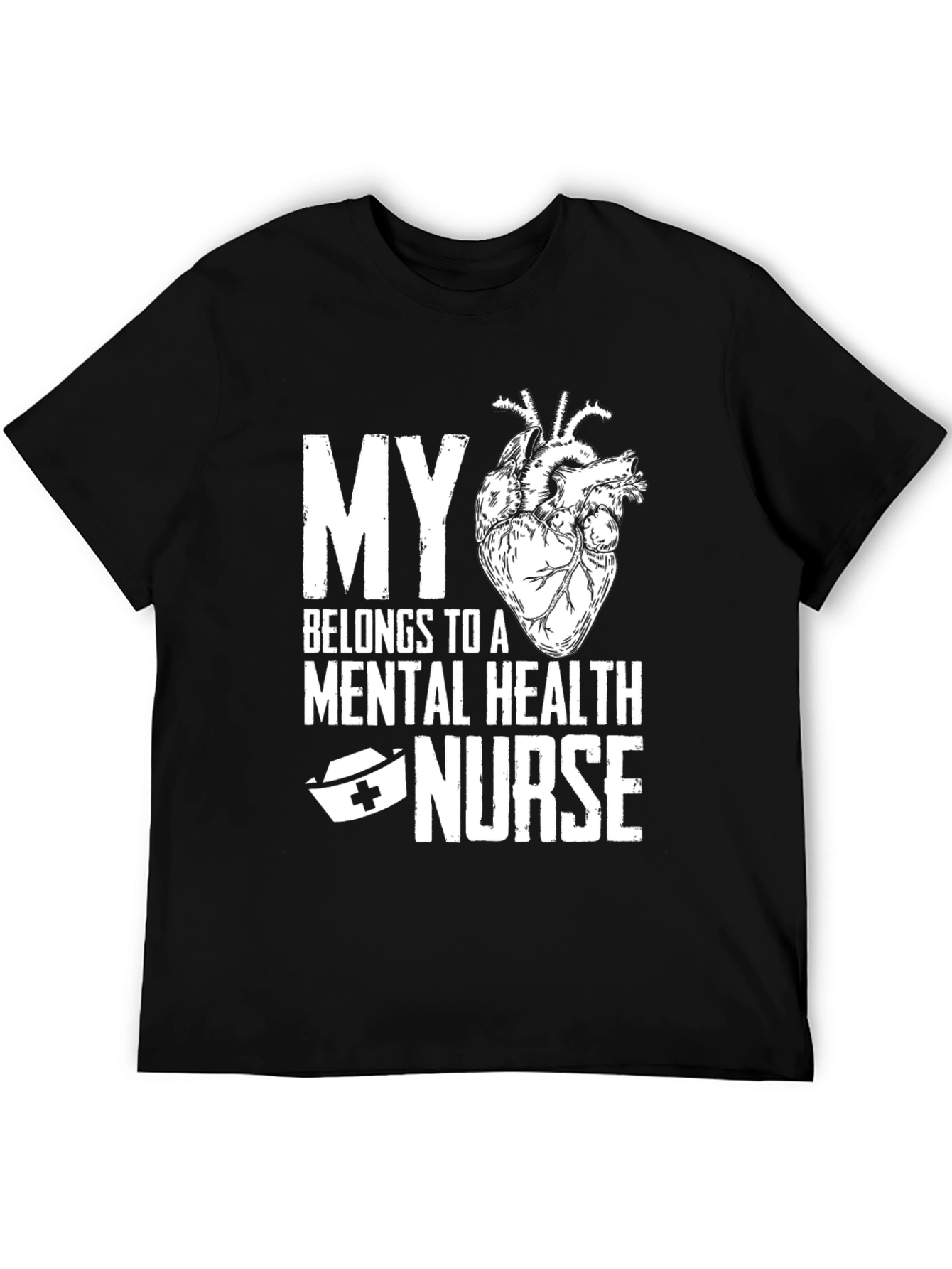 Mental Health Nurse Heart T-Shirt