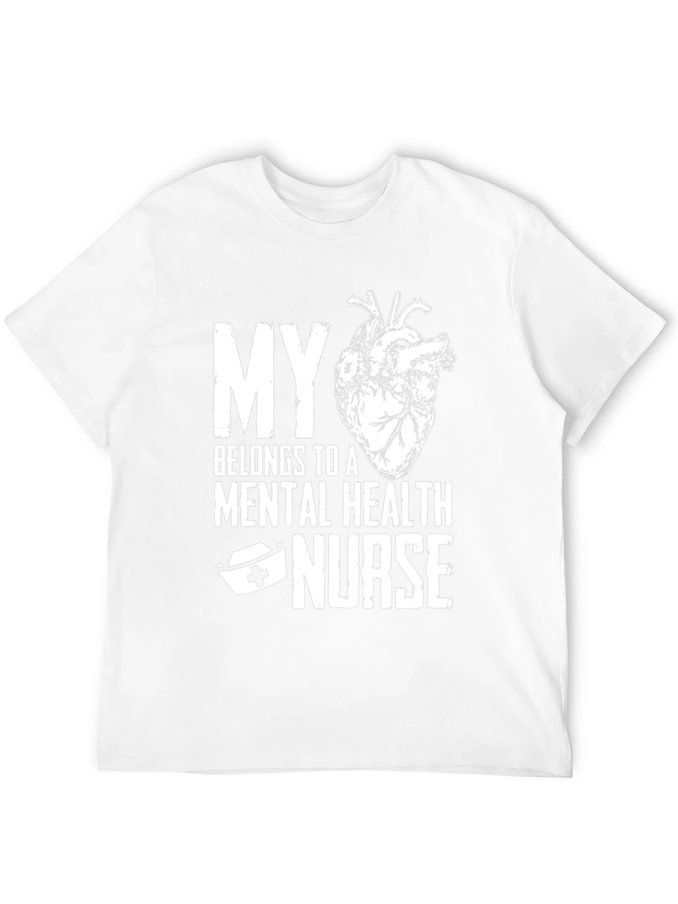 Mental Health Nurse Heart T-Shirt