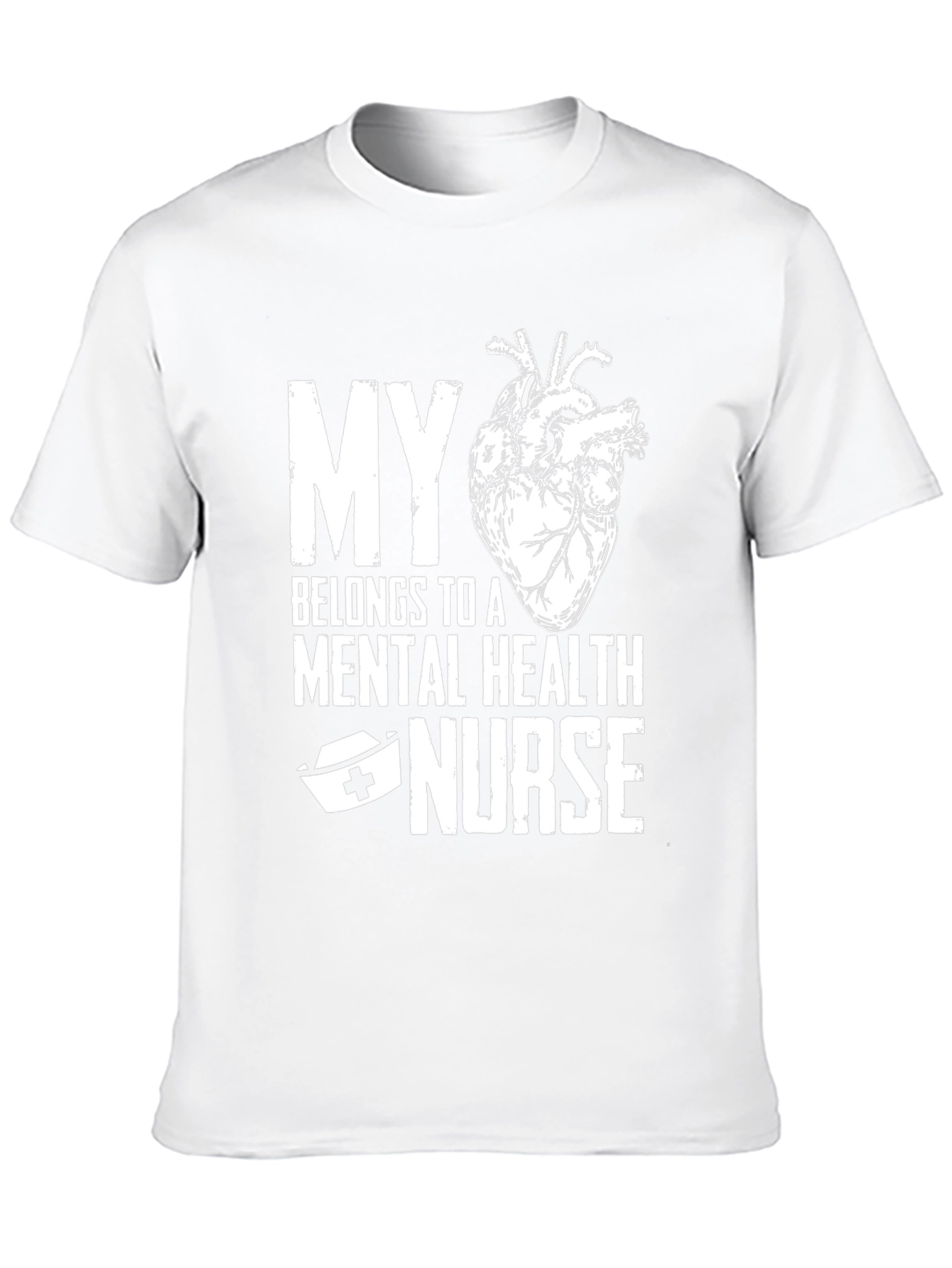 Mental Health Nurse Heart T-Shirt