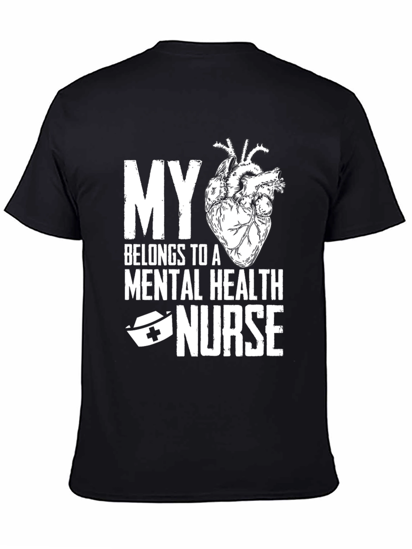 Mental Health Nurse Heart T-Shirt