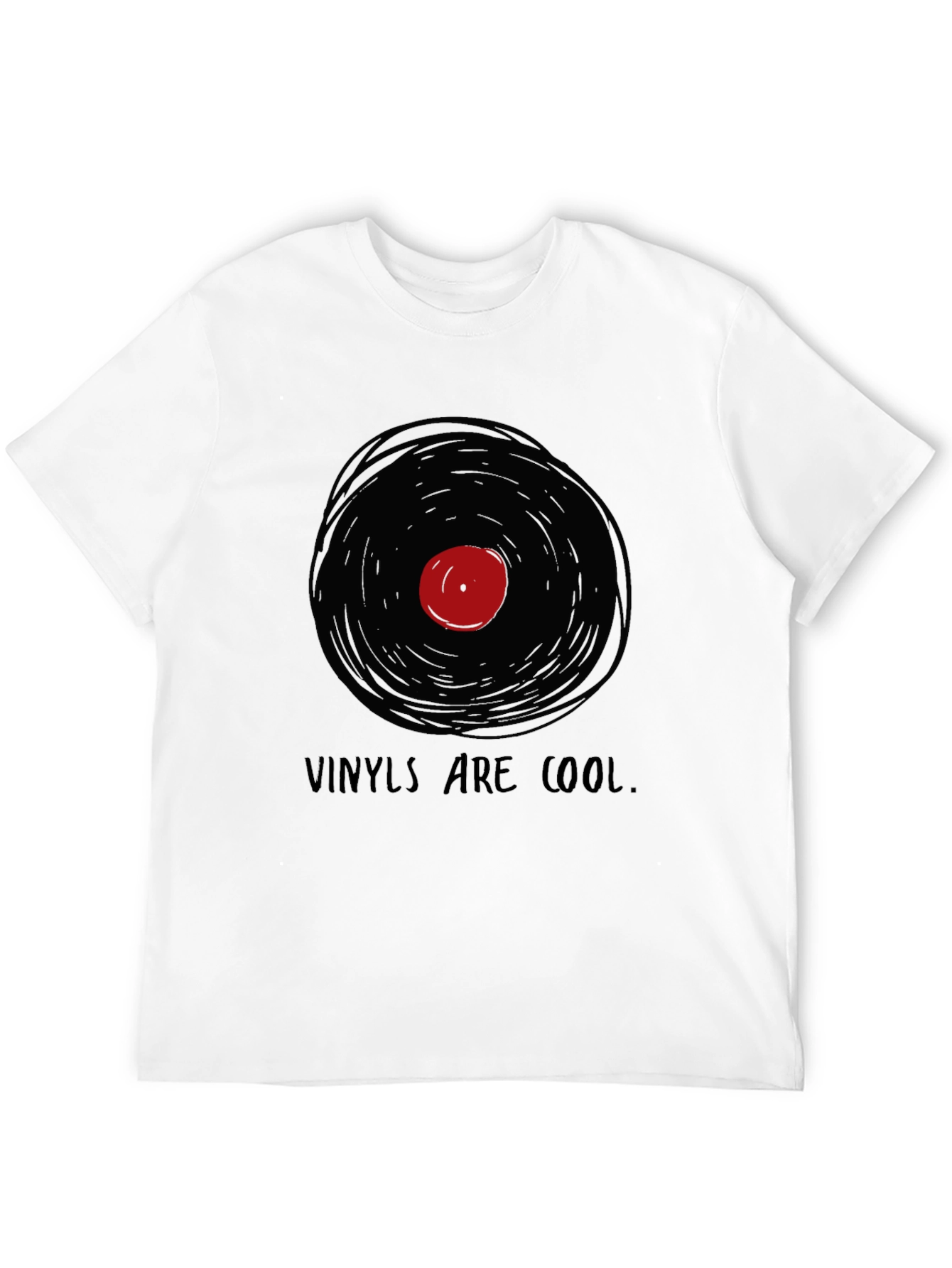 Vinyls Are Cool Graphic Tee - Music Lovers T-Shirt