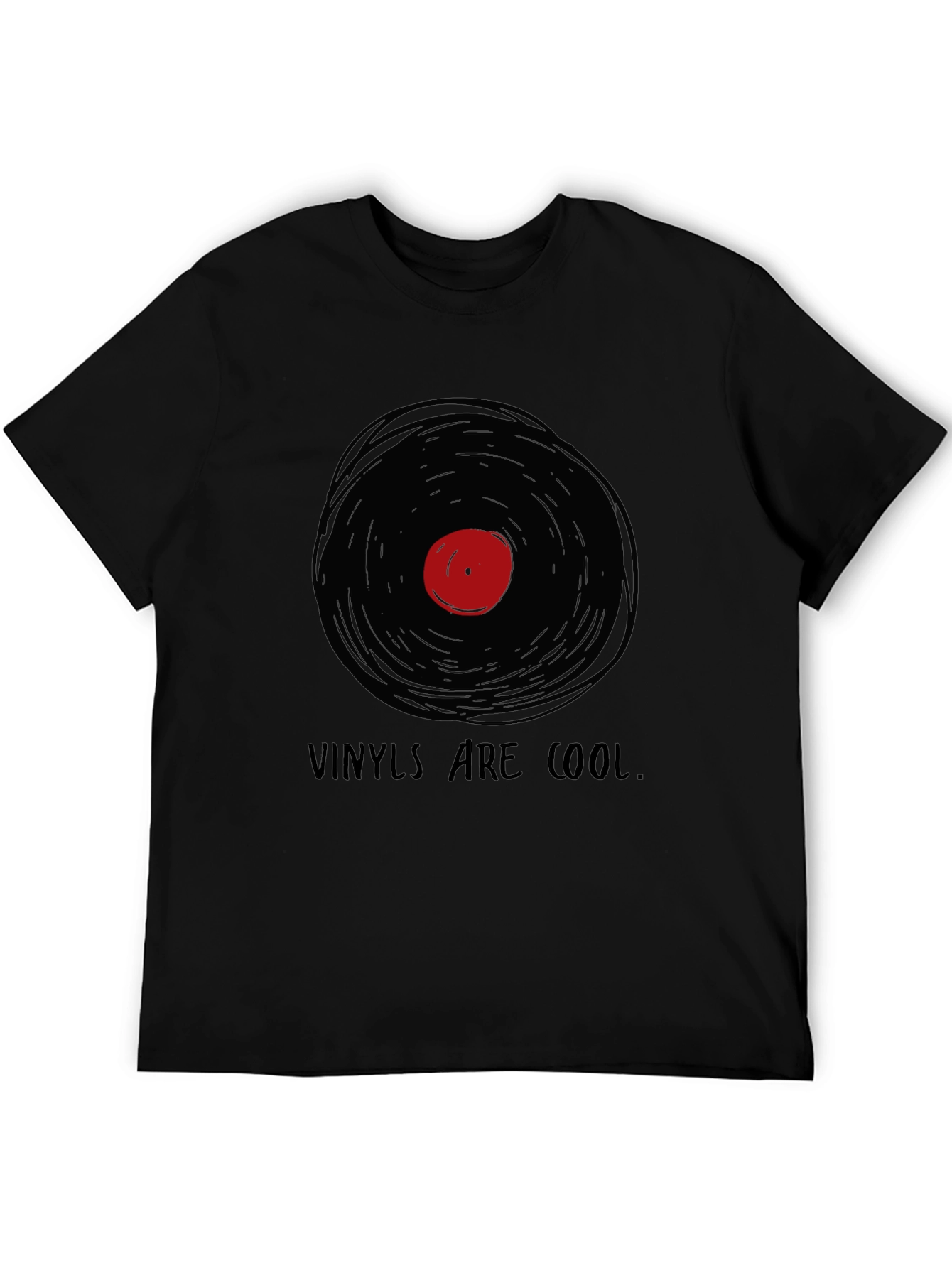 Vinyls Are Cool Graphic Tee - Music Lovers T-Shirt