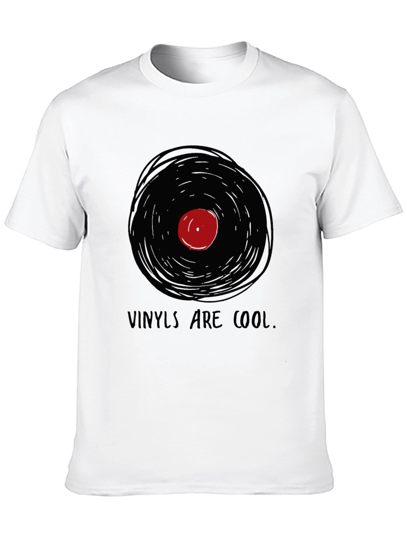 Vinyls Are Cool Graphic Tee - Music Lovers T-Shirt