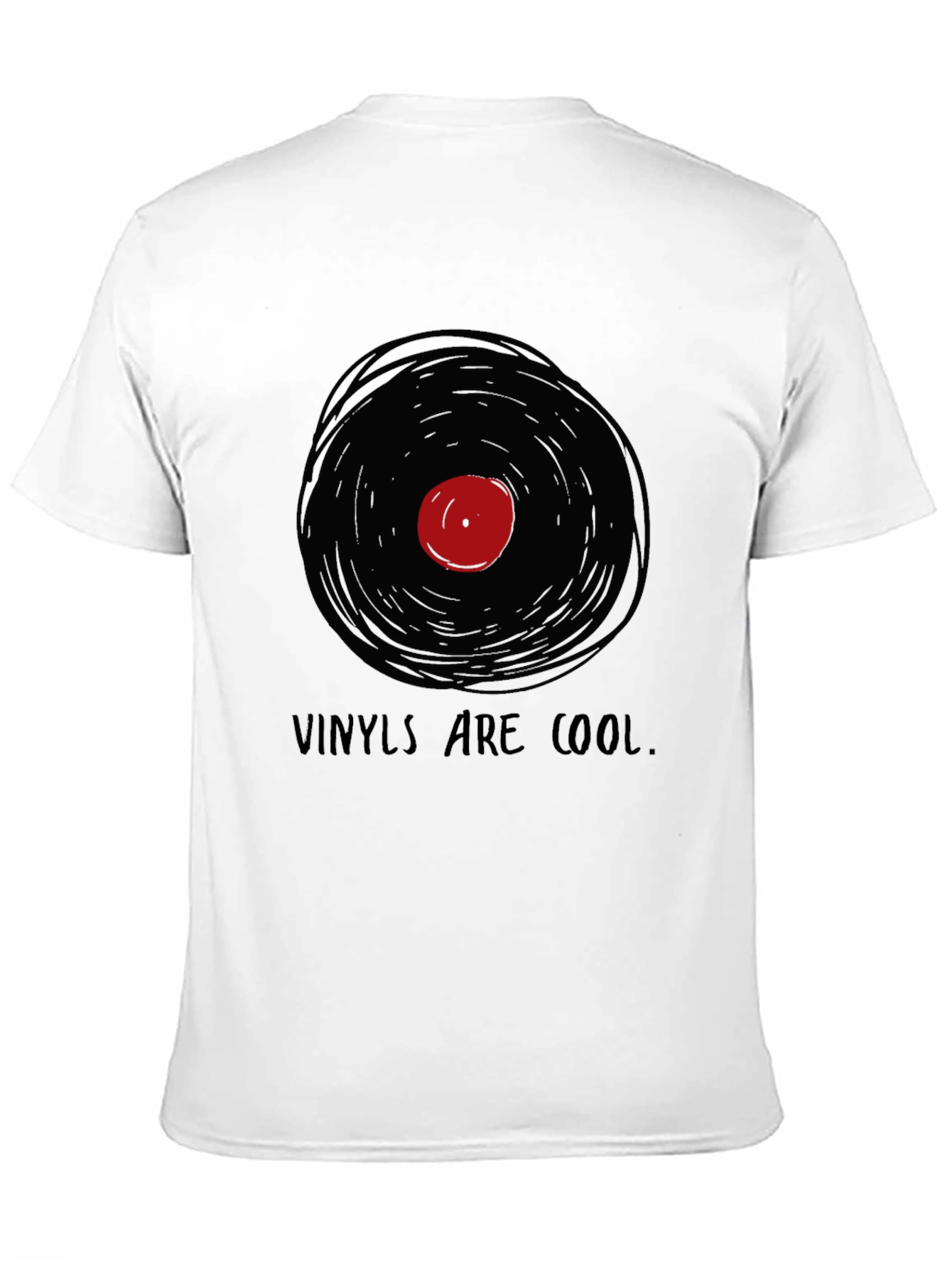 Vinyls Are Cool Graphic Tee - Music Lovers T-Shirt