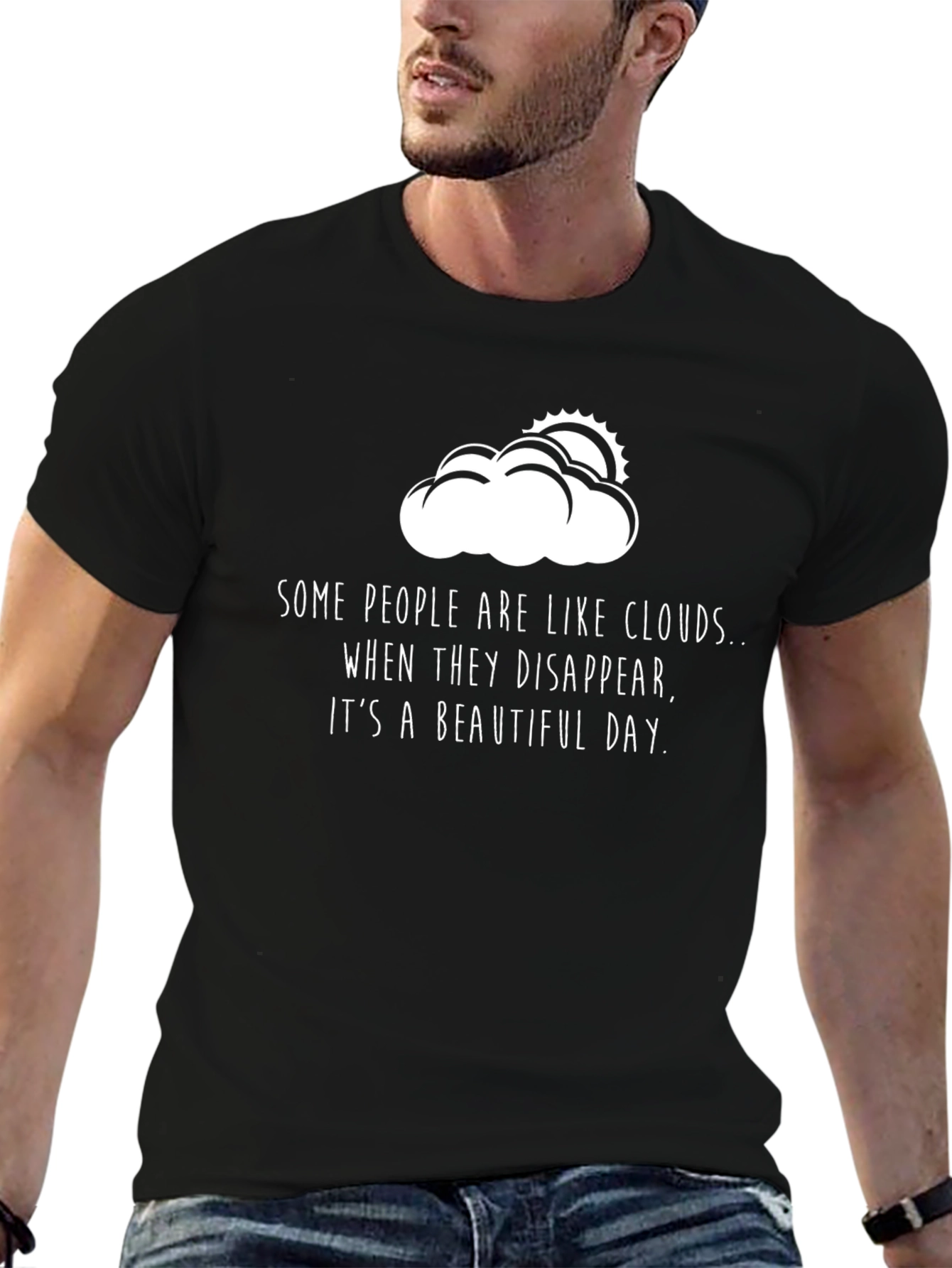 Cloud Disappear T-Shirt - Funny Sarcastic Tee
