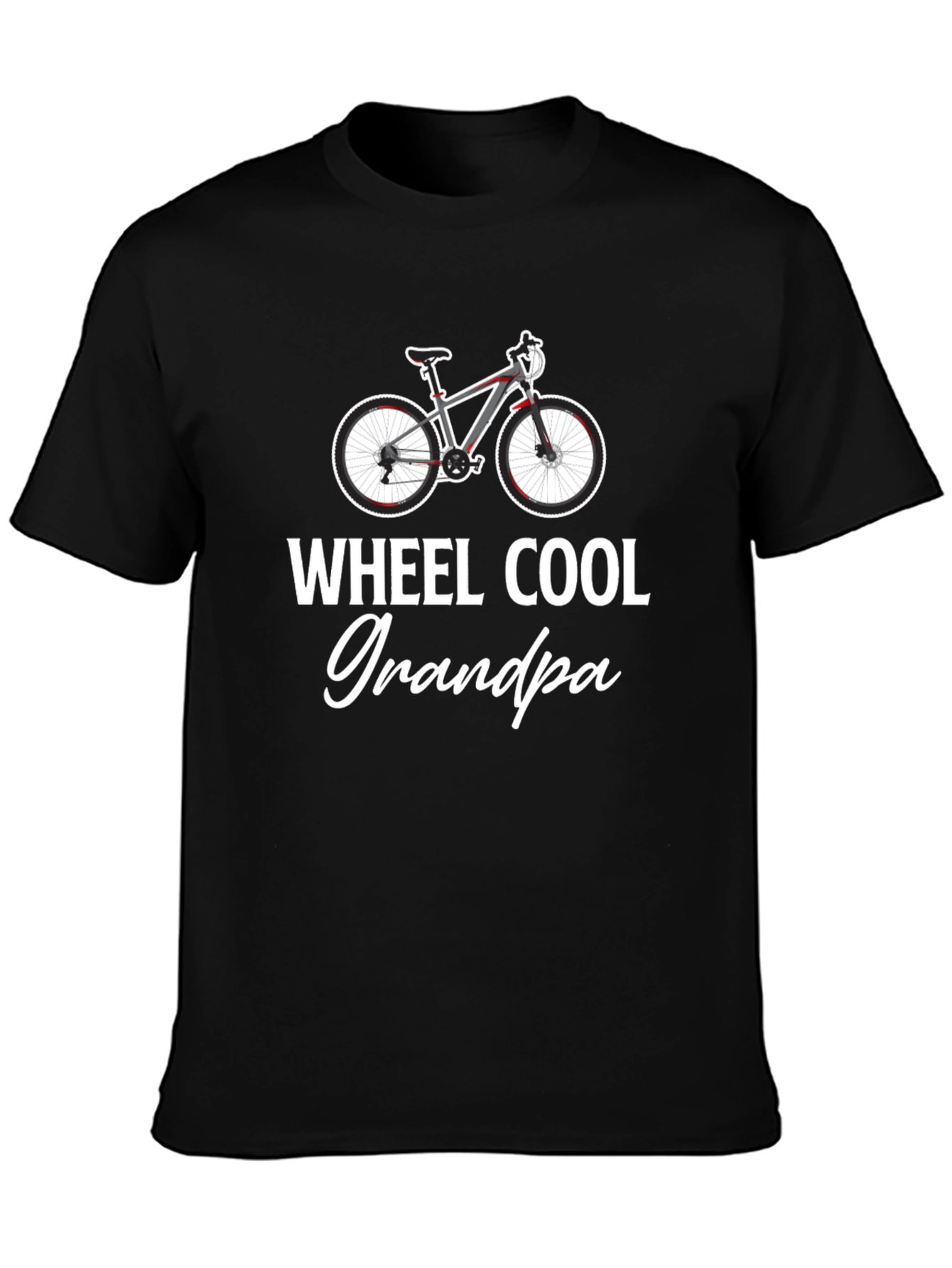 Wheel Cool Grandpa T-Shirt - Biker Grandfather Gift