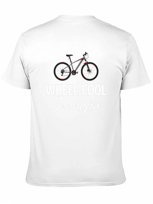 Wheel Cool Grandpa T-Shirt - Biker Grandfather Gift