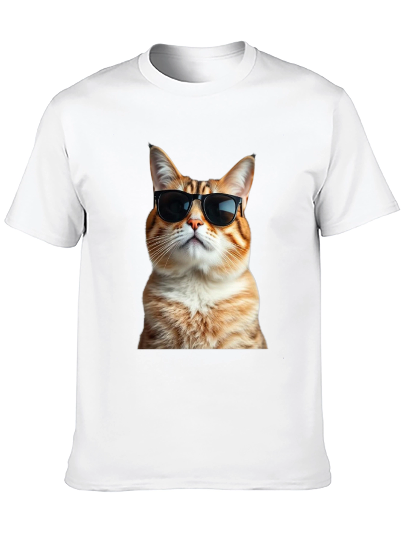 Cool Cat T-Shirt - Black Cotton Tee