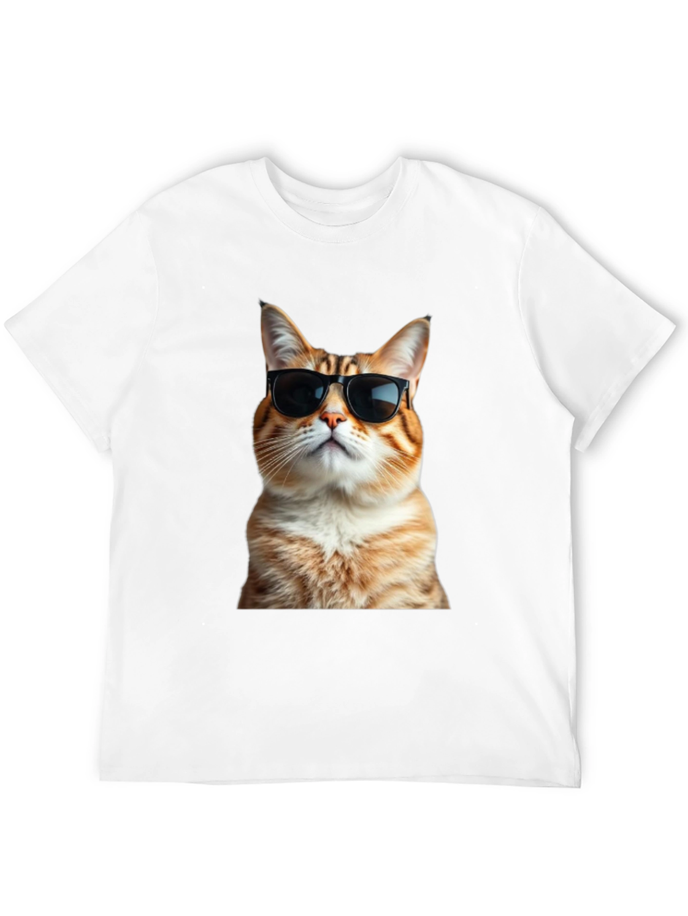 Cool Cat T-Shirt - Black Cotton Tee