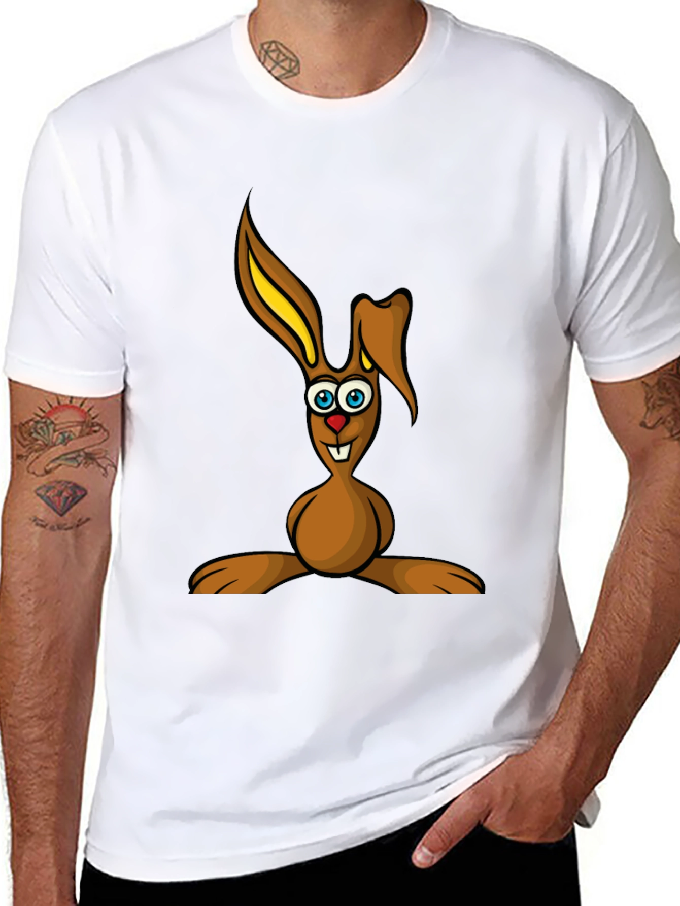 Funny Cartoon Bunny T-Shirt