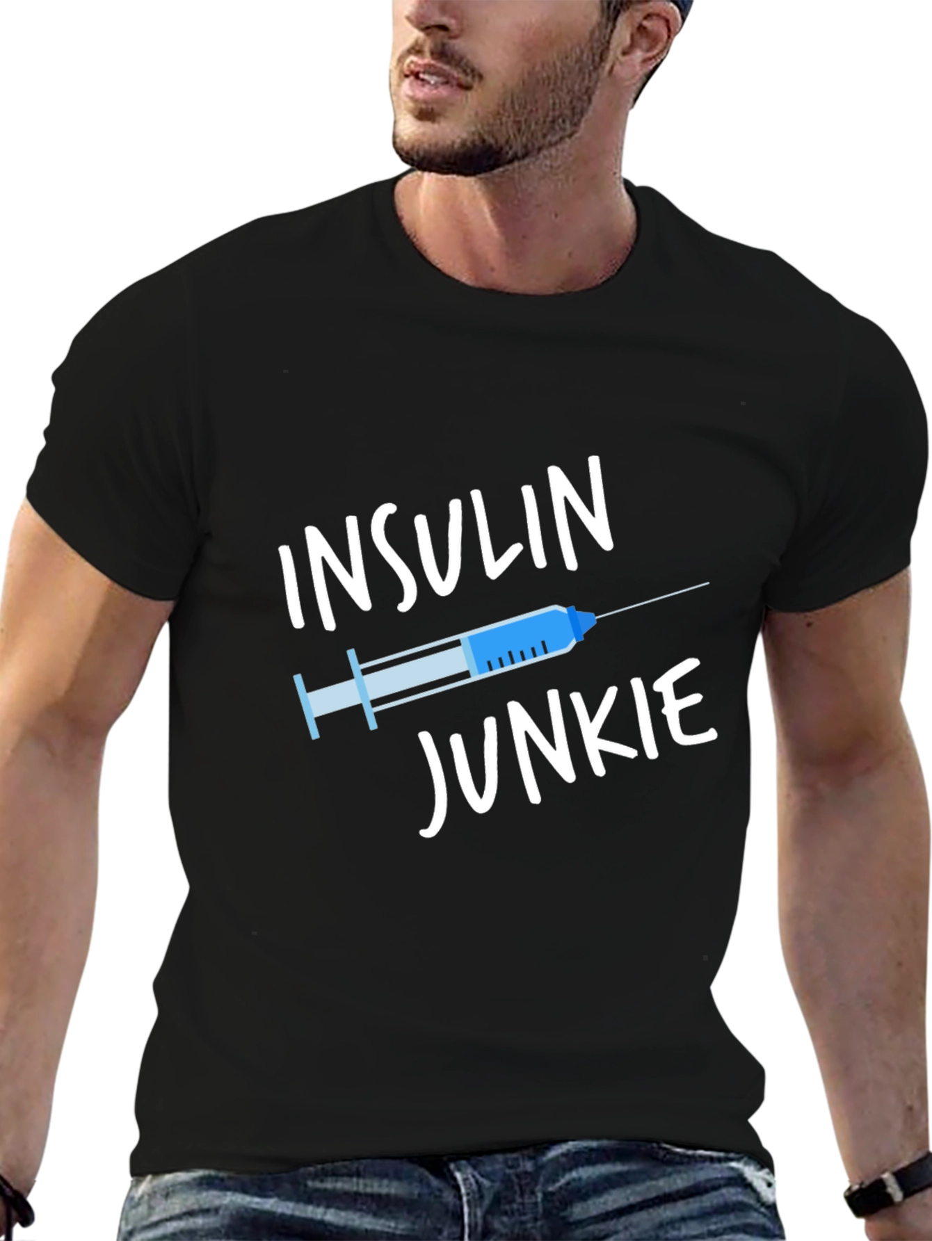Insulin Junkie Graphic T-Shirt - Diabetes Awareness