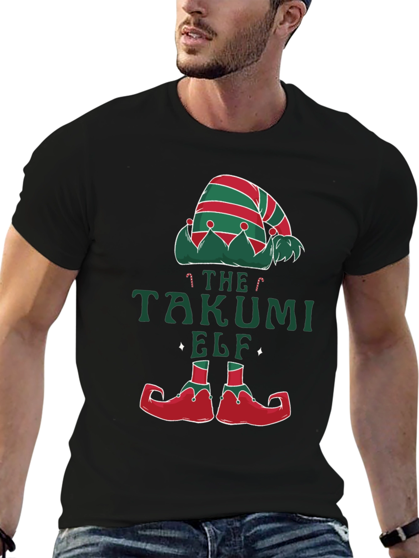 Takumi Elf Christmas T-Shirt - Holiday Festive Apparel