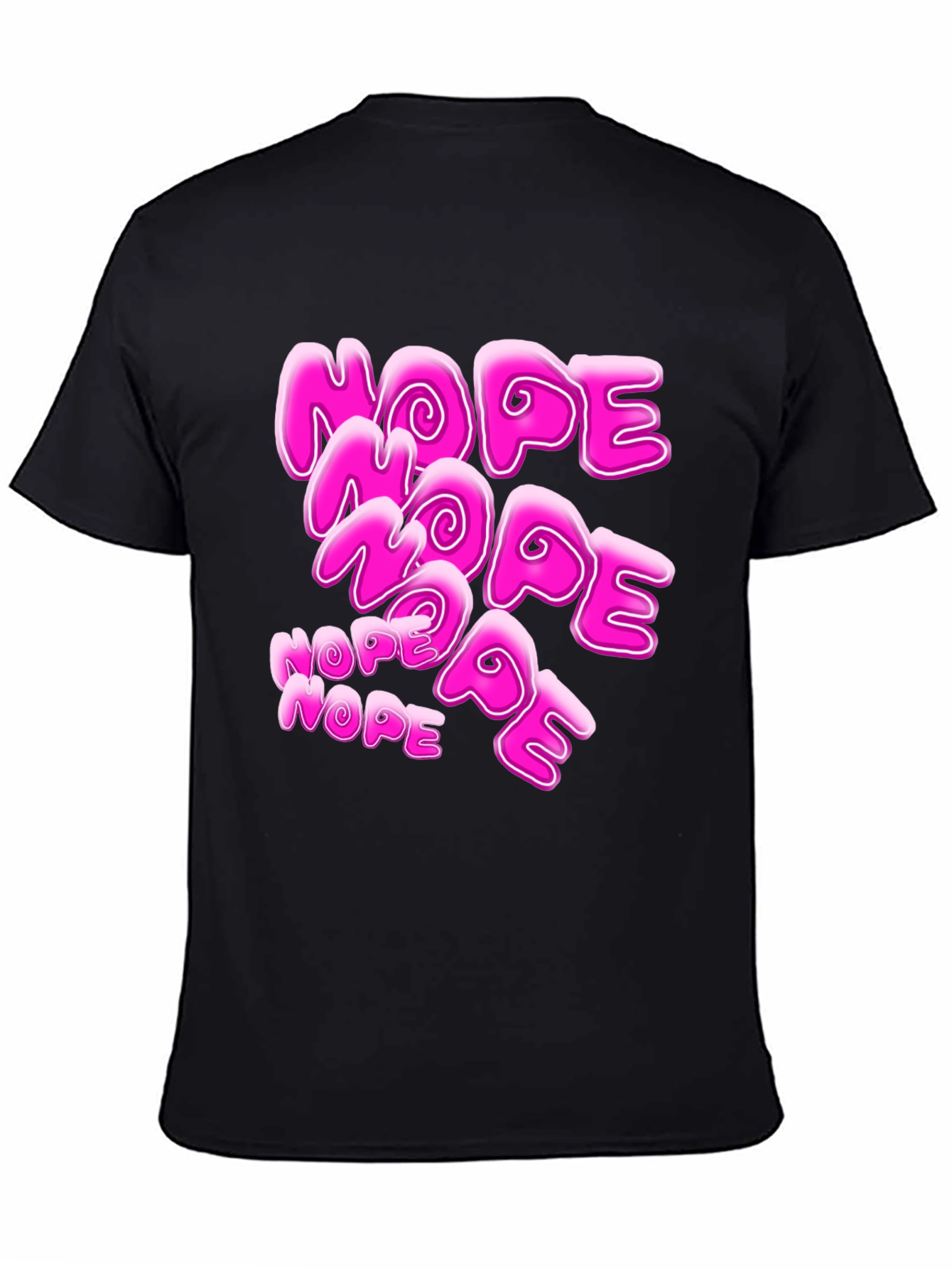 Nope Graphic Tee - Trendy Pink Word Design