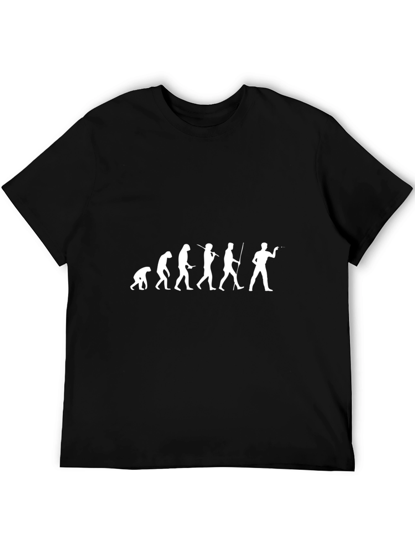 Evolution of Dart Thrower Graphic Tee - Black
