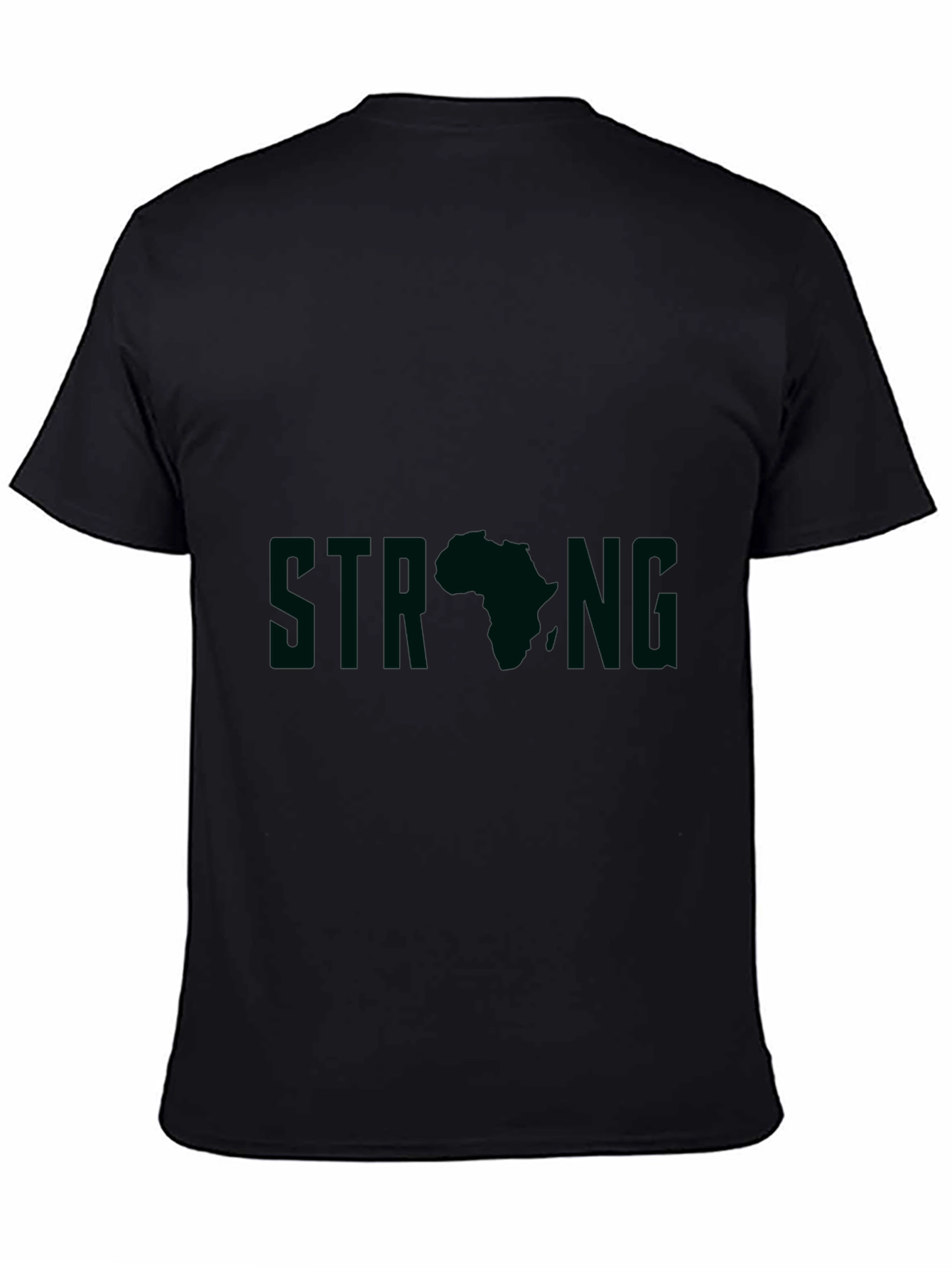 Strong Africa Graphic Tee - Black Unisex T-Shirt