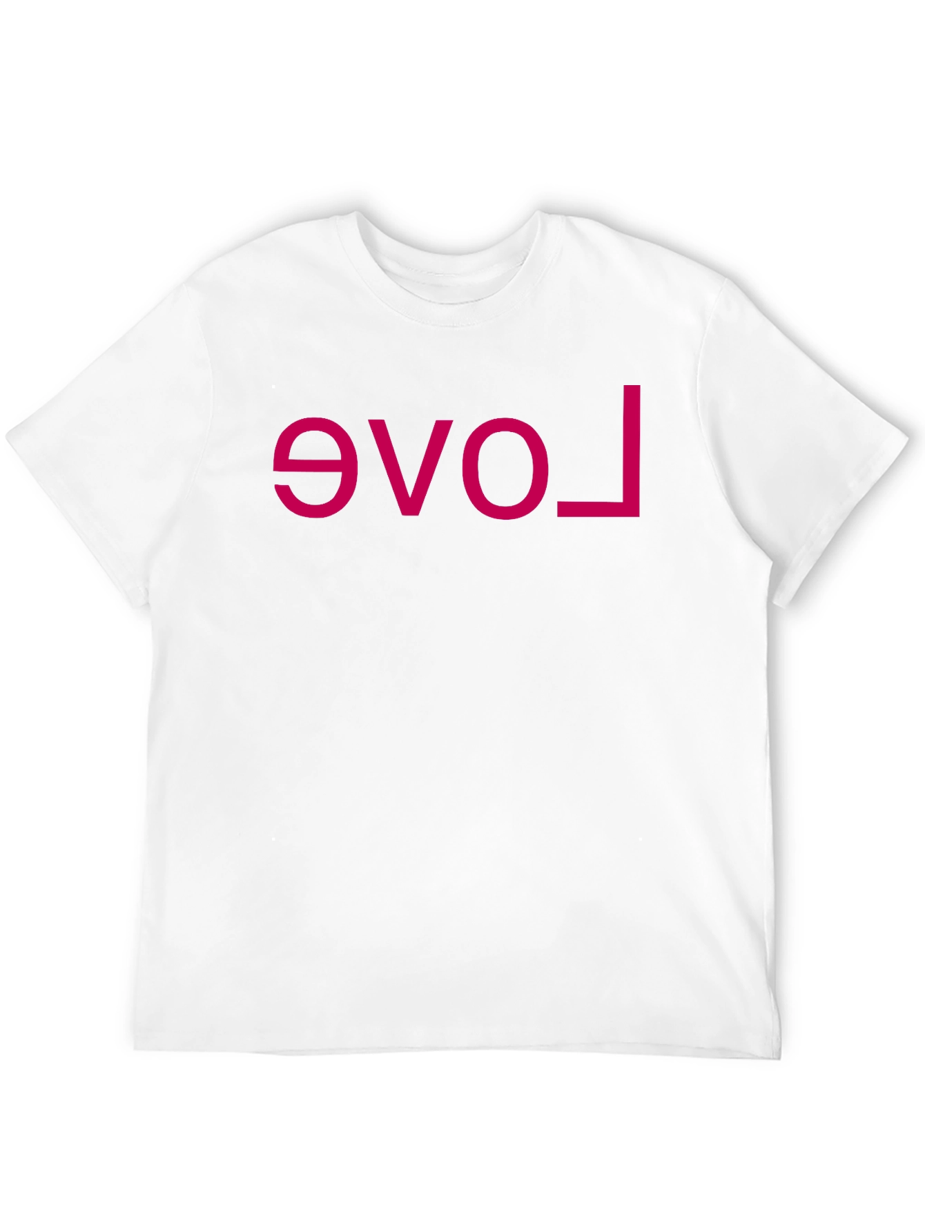 Love T-Shirt - Black with Pink Upside Down Print