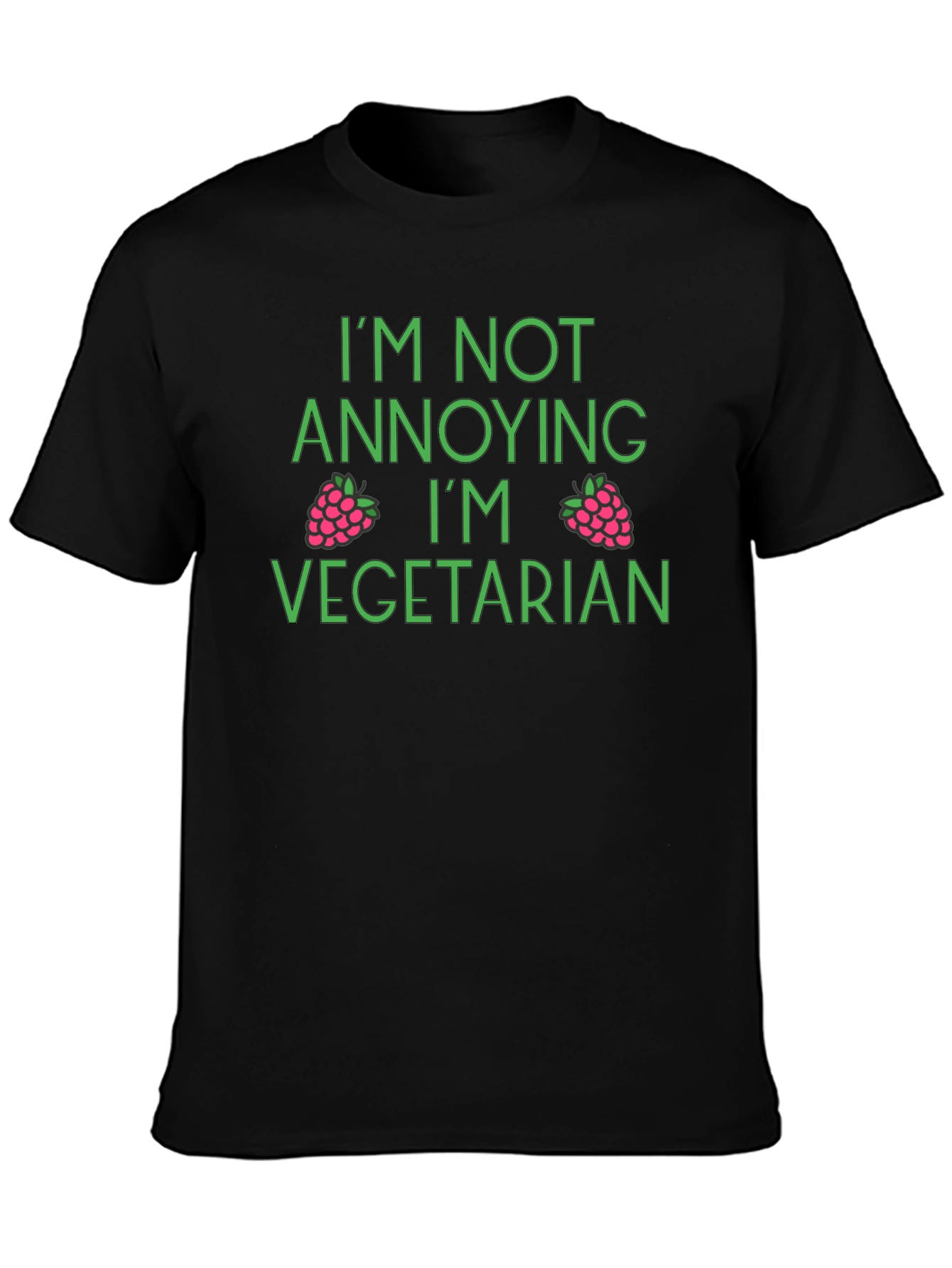 Vegetarian T-Shirt - Im Not Annoying Funny Vegan Tee