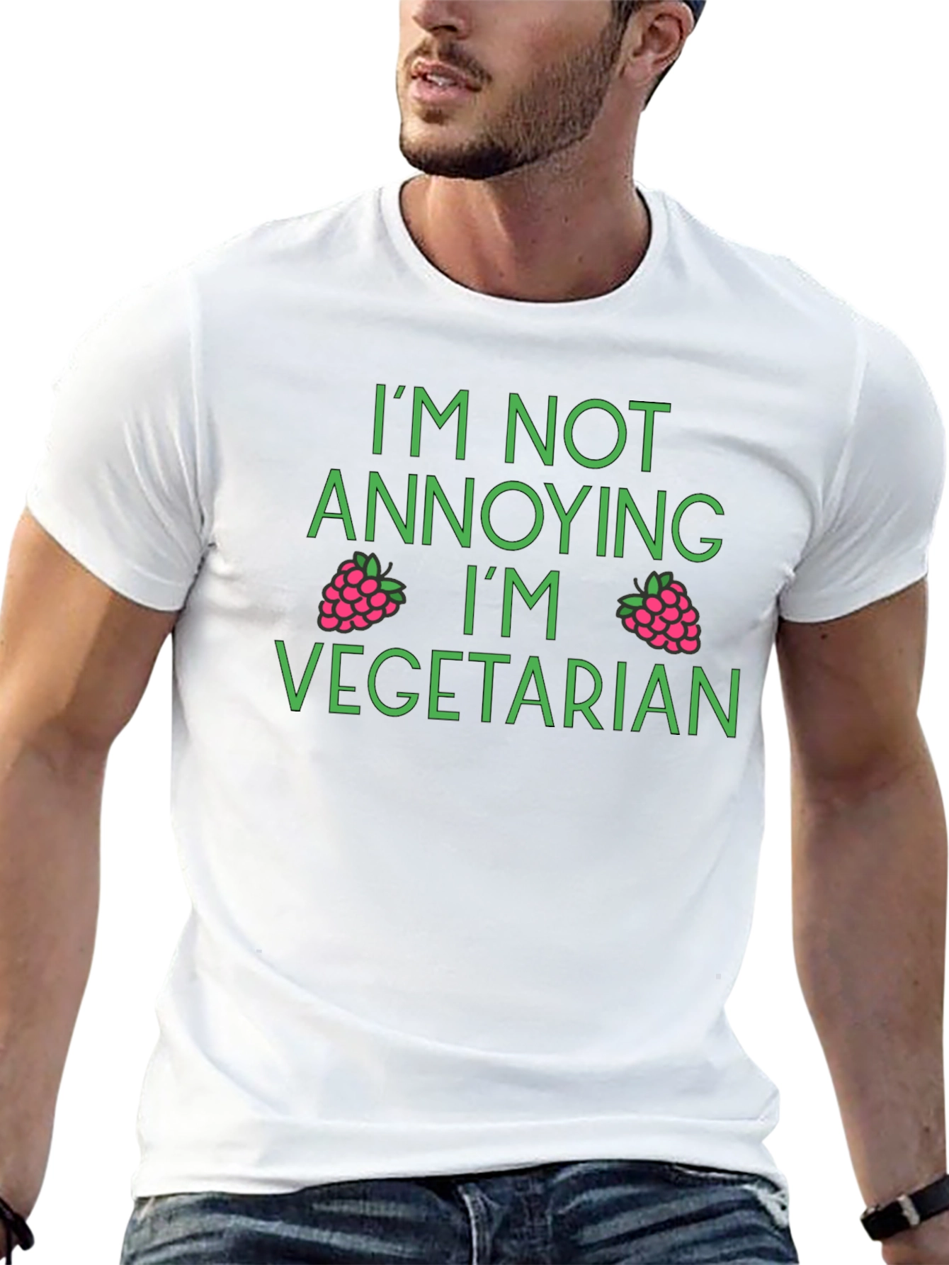 Vegetarian T-Shirt - Im Not Annoying Funny Vegan Tee