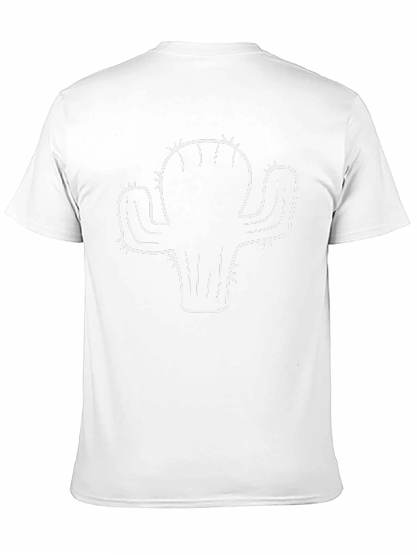 Cactus Graphic Tee - Black Cotton T-Shirt