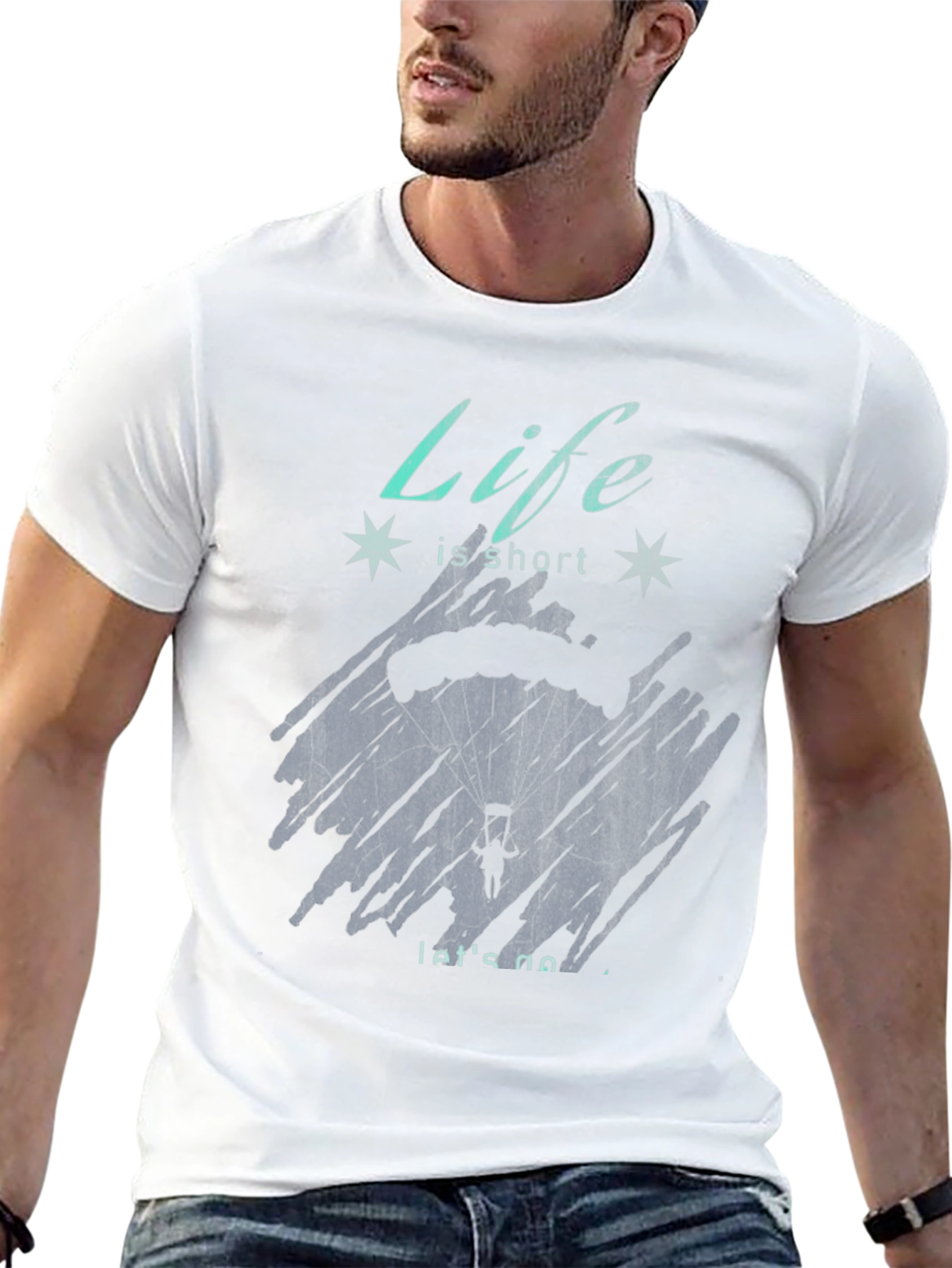Life is Short Parachute T-Shirt