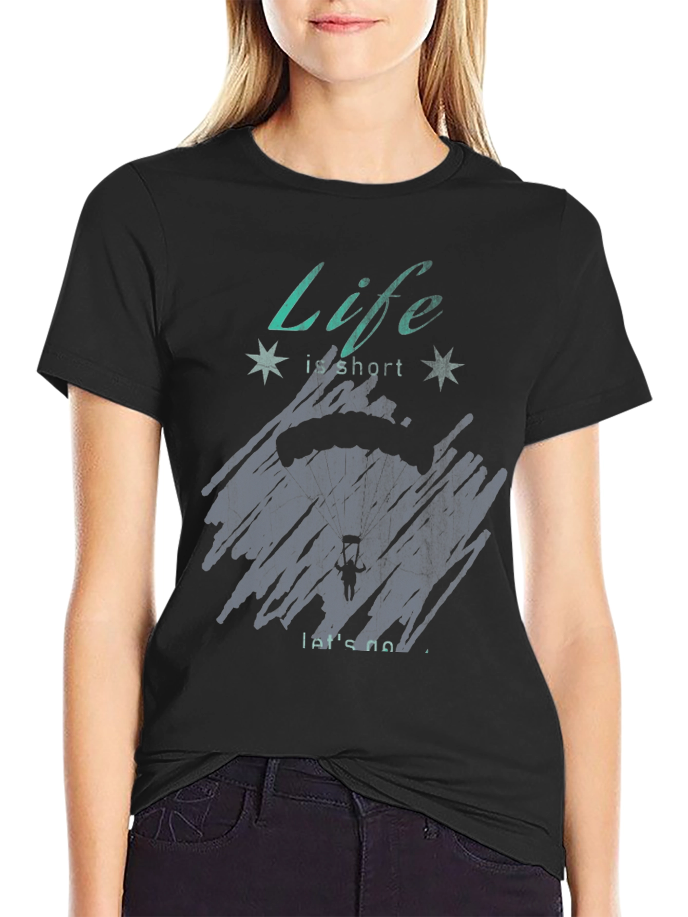 Life is Short Parachute T-Shirt