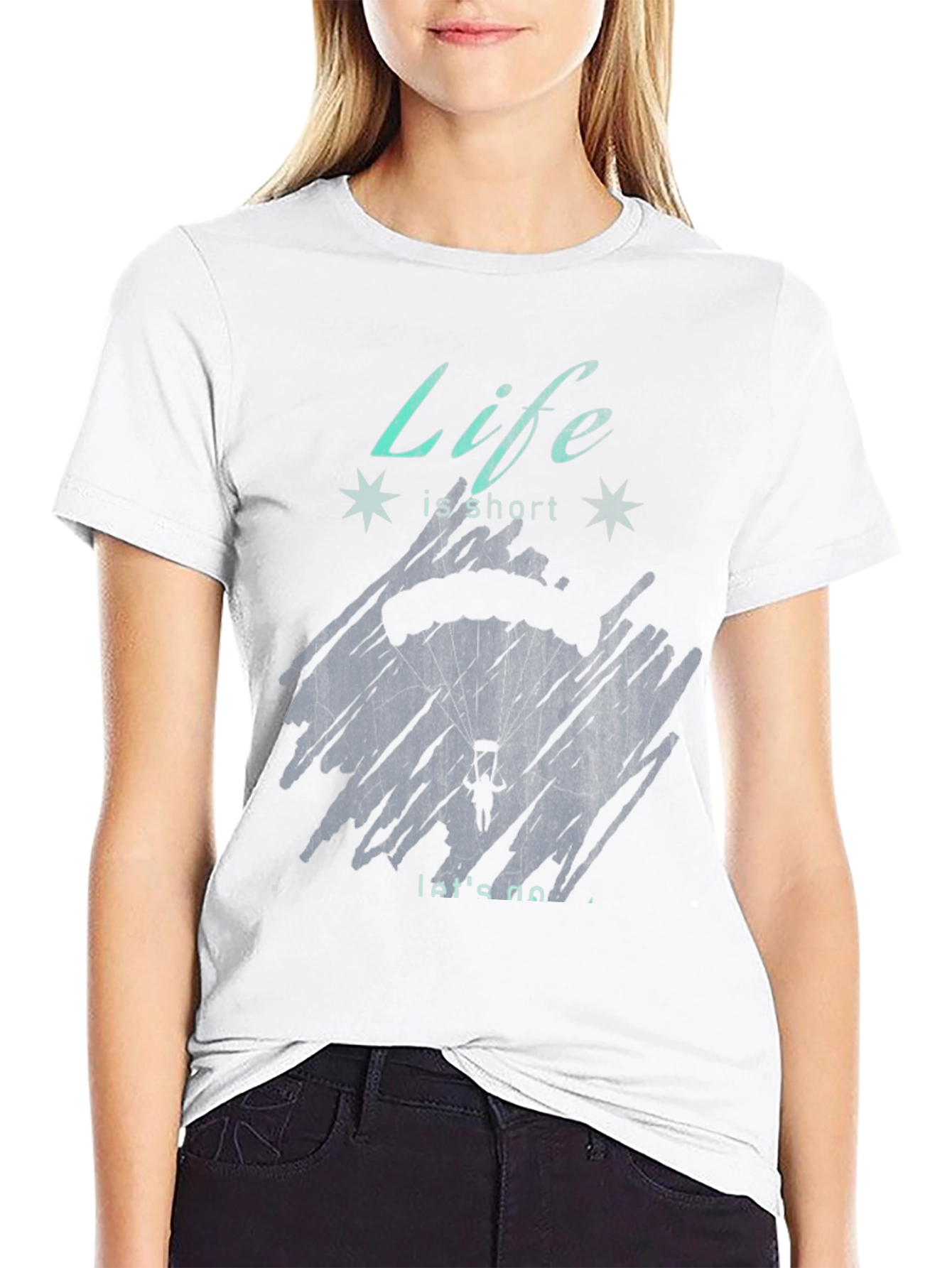 Life is Short Parachute T-Shirt