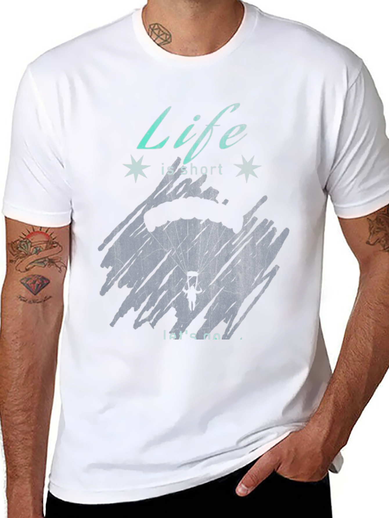 Life is Short Parachute T-Shirt