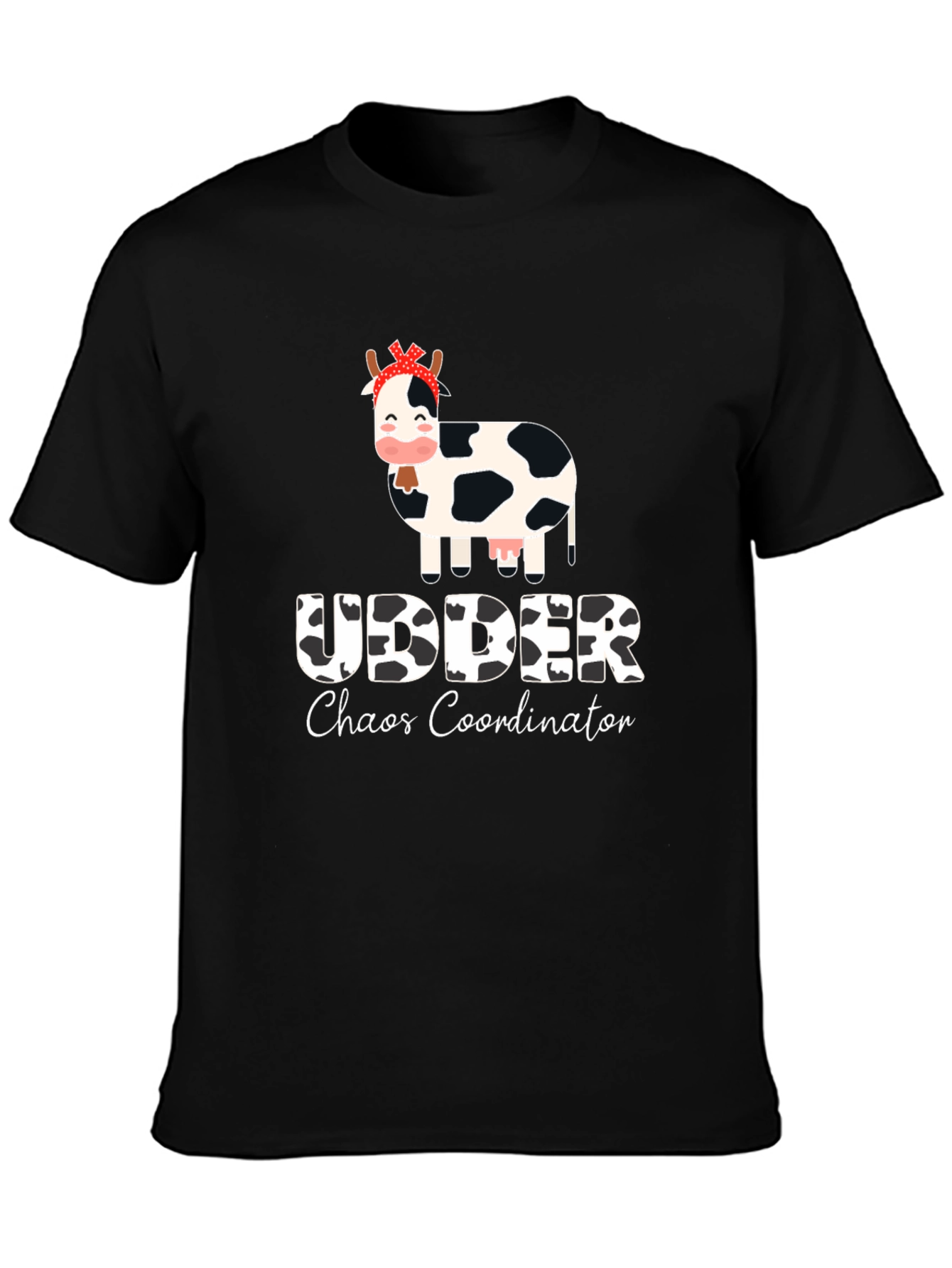 Udder Chaos Coordinator Black T-Shirt