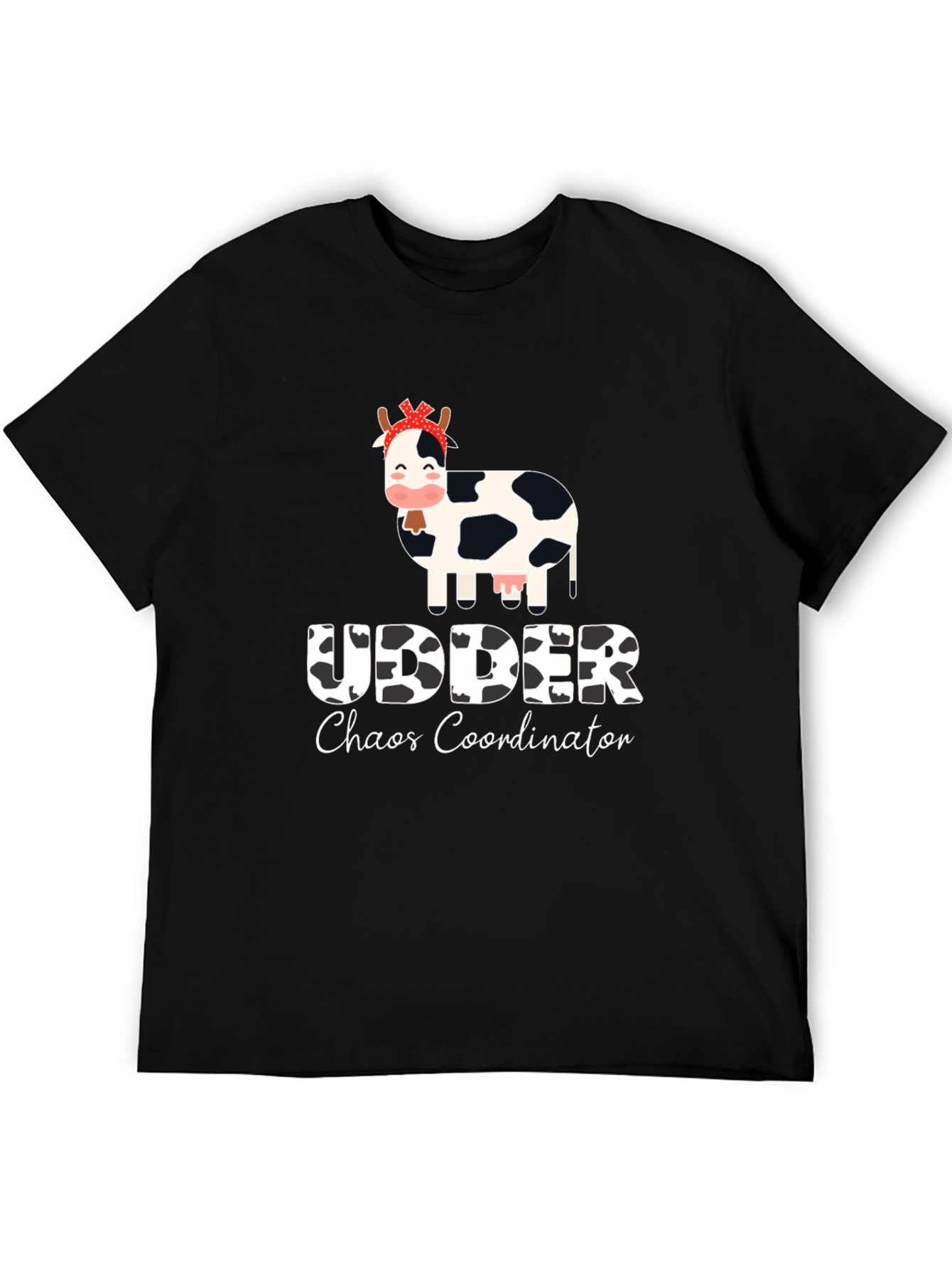 Udder Chaos Coordinator Black T-Shirt