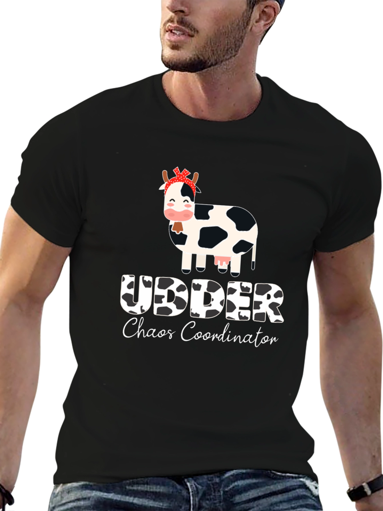Udder Chaos Coordinator Black T-Shirt