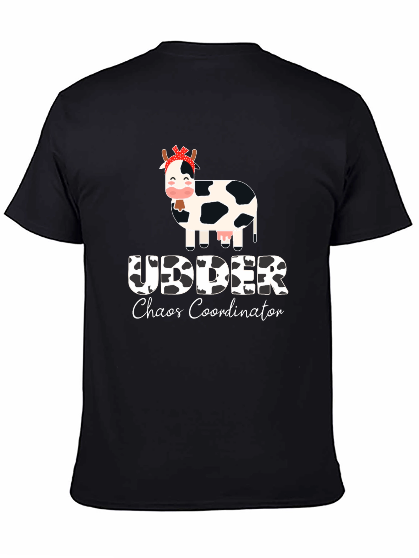 Udder Chaos Coordinator Black T-Shirt