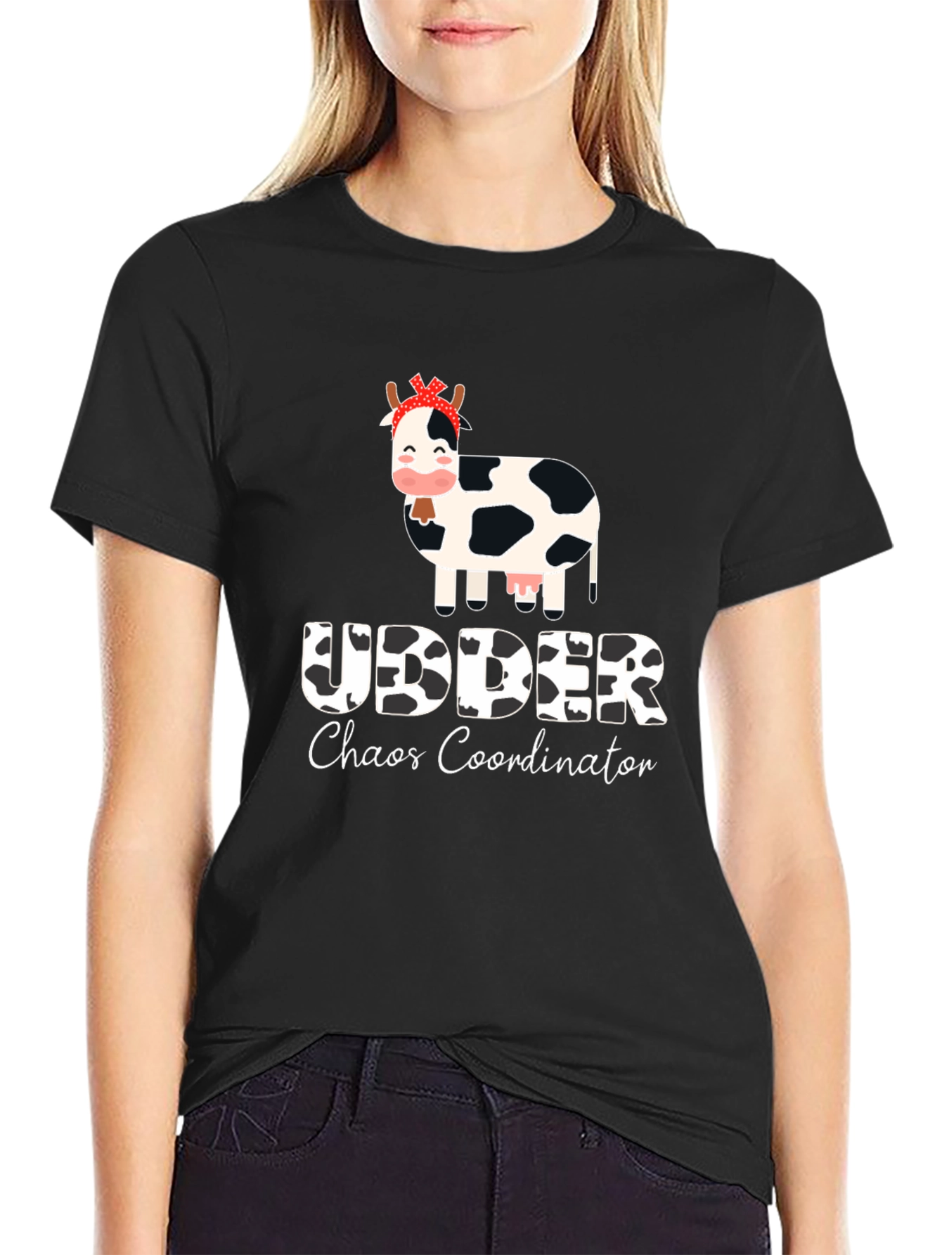 Udder Chaos Coordinator Black T-Shirt