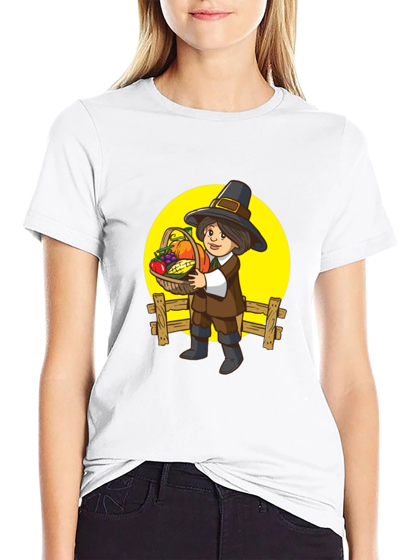 Pilgrim Harvest Graphic Tee - Thanksgiving T-Shirt