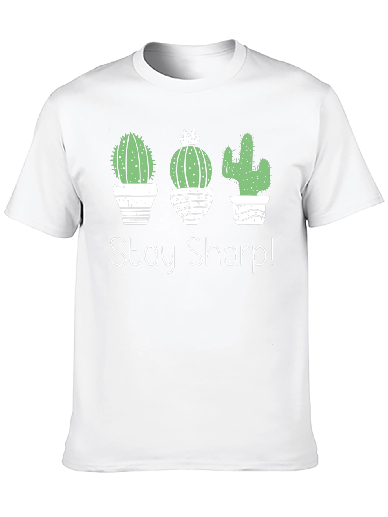 Stay Sharp Cactus T-Shirt - Unisex Black Cotton Tee