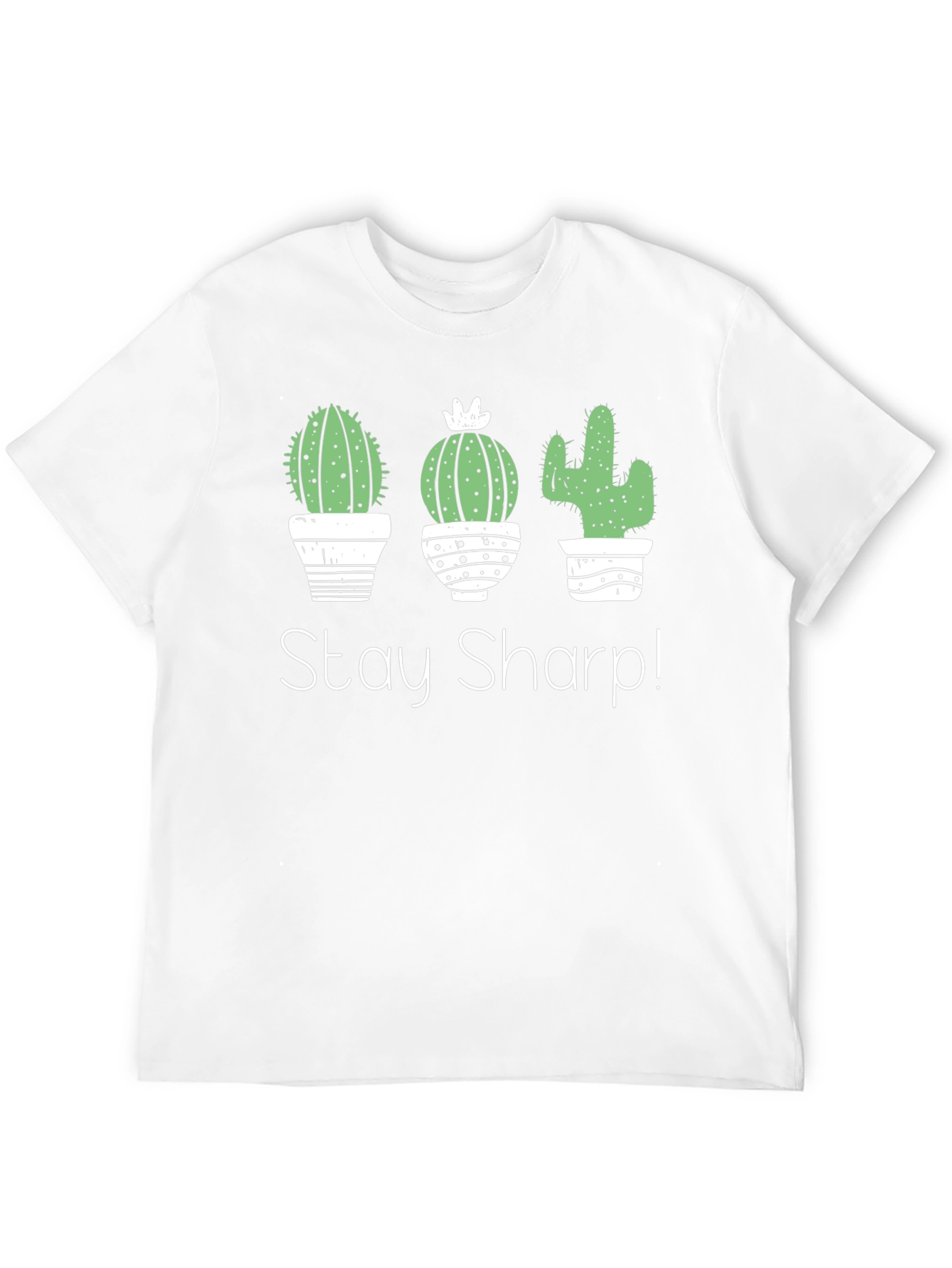 Stay Sharp Cactus T-Shirt - Unisex Black Cotton Tee
