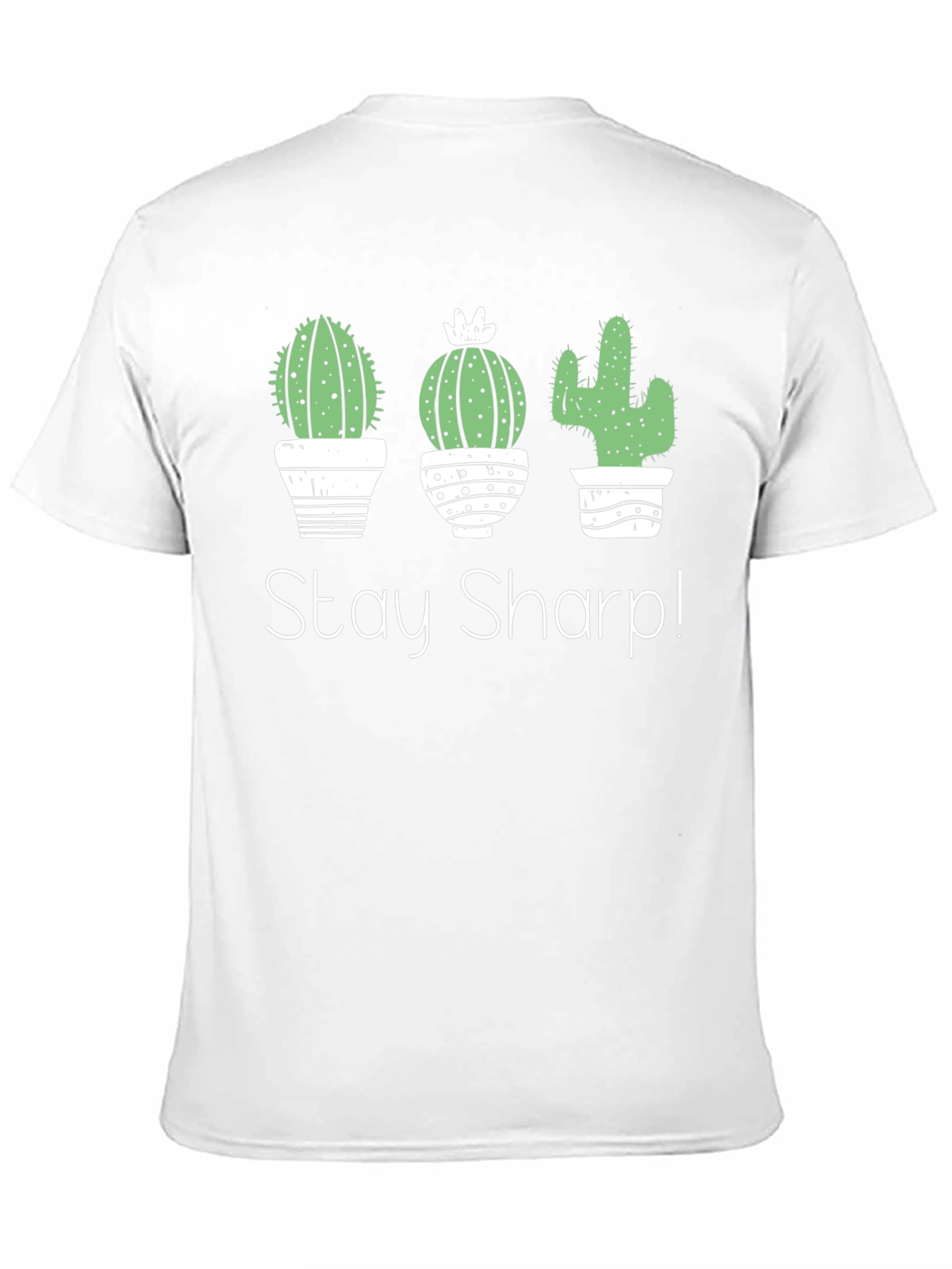 Stay Sharp Cactus T-Shirt - Unisex Black Cotton Tee