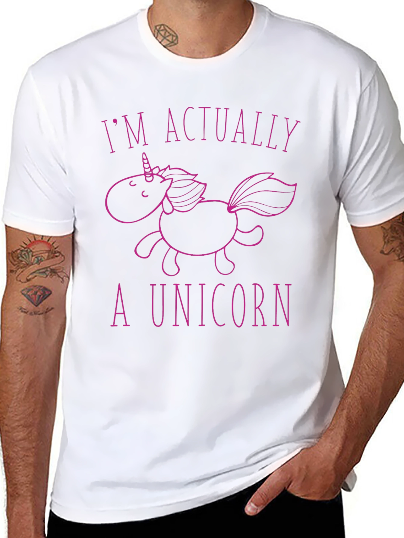 Im Actually A Unicorn Graphic Tee
