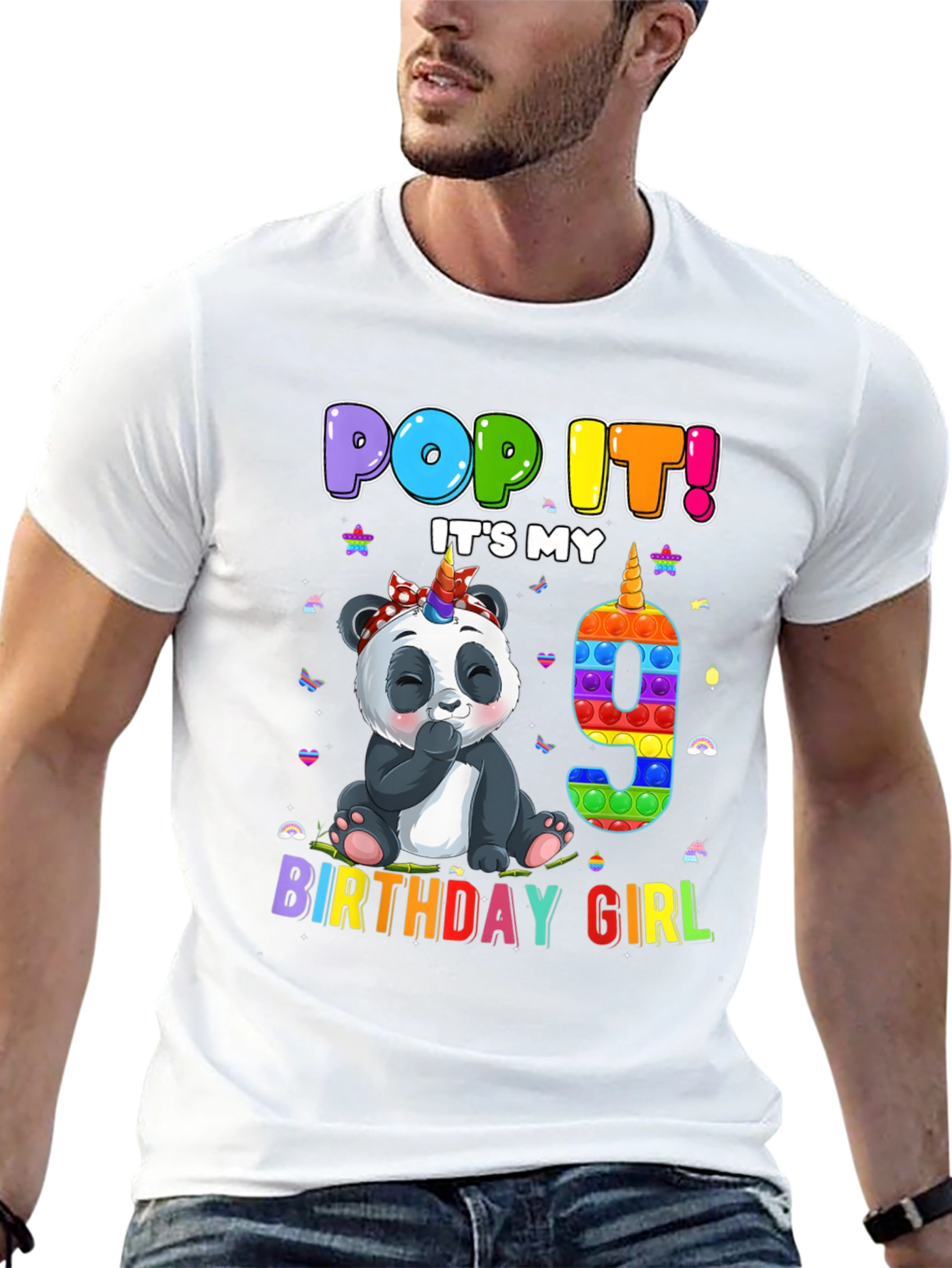 Pop It Birthday Girl 9 T-Shirt