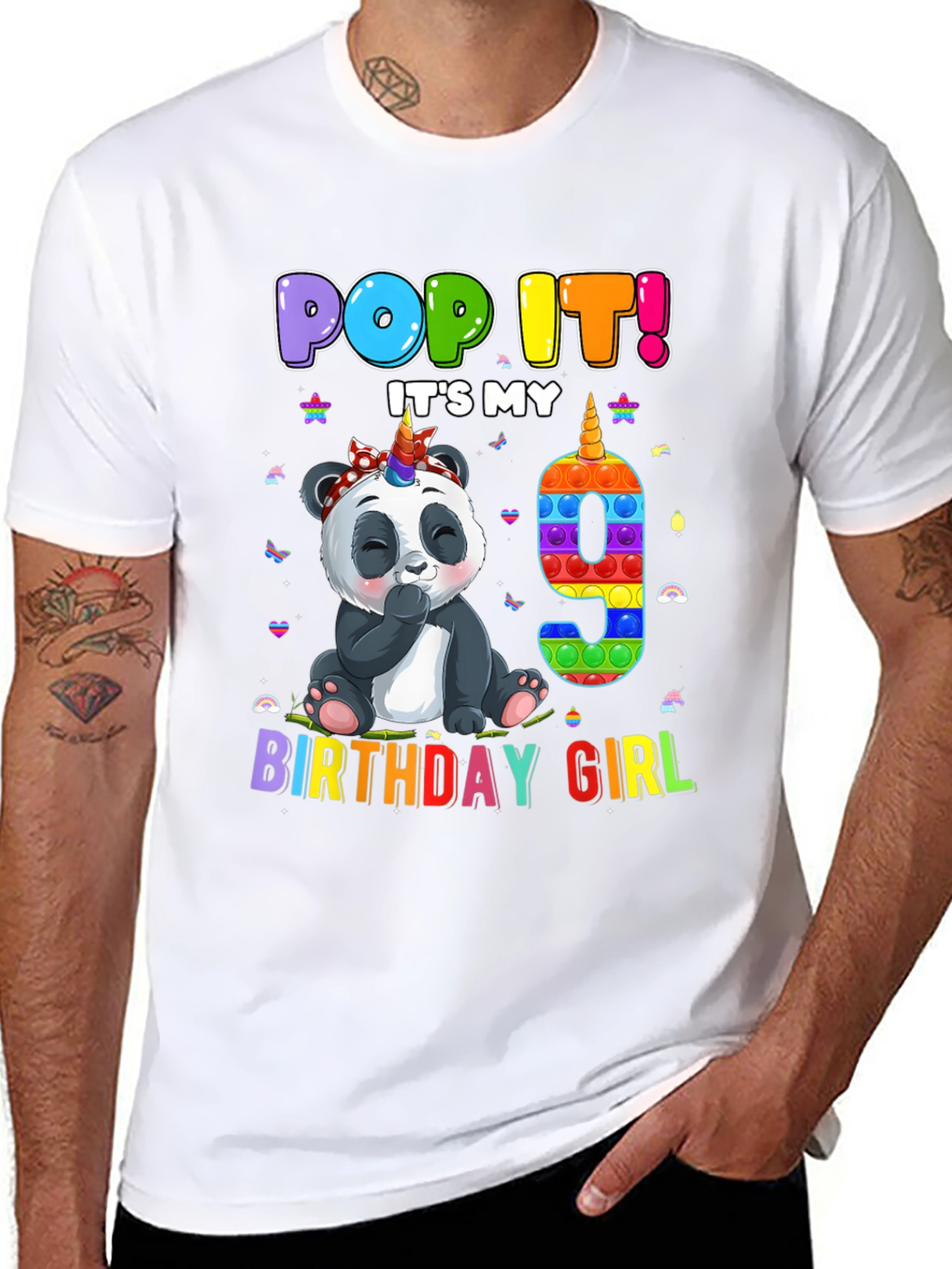 Pop It Birthday Girl 9 T-Shirt