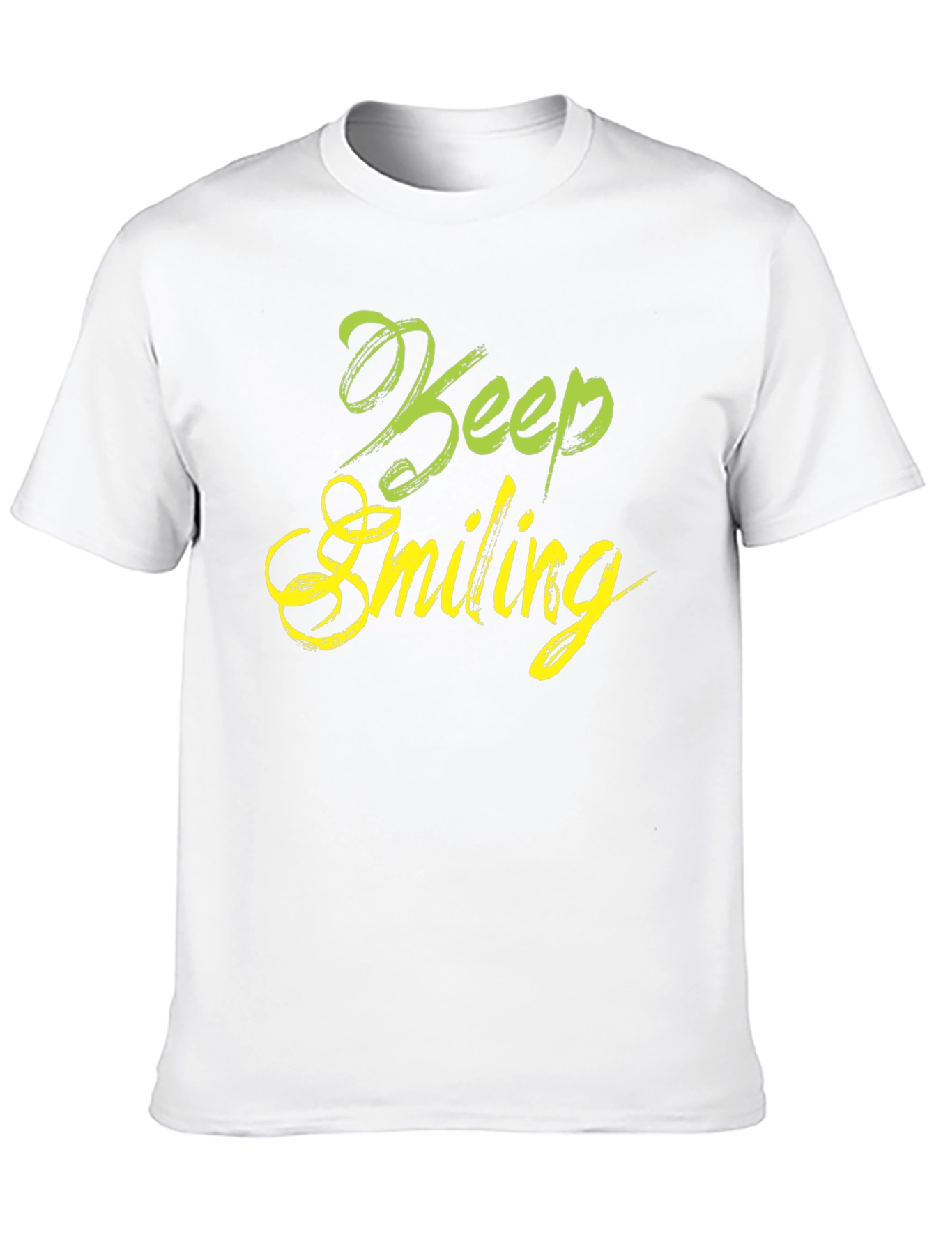 Keep Smiling Black Graphic T-Shirt