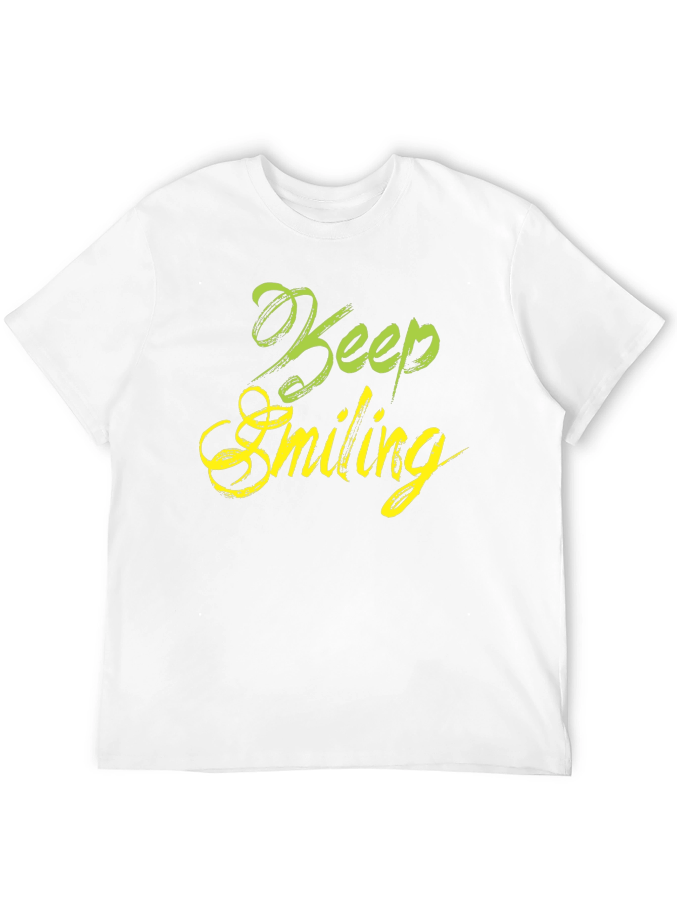 Keep Smiling Black Graphic T-Shirt