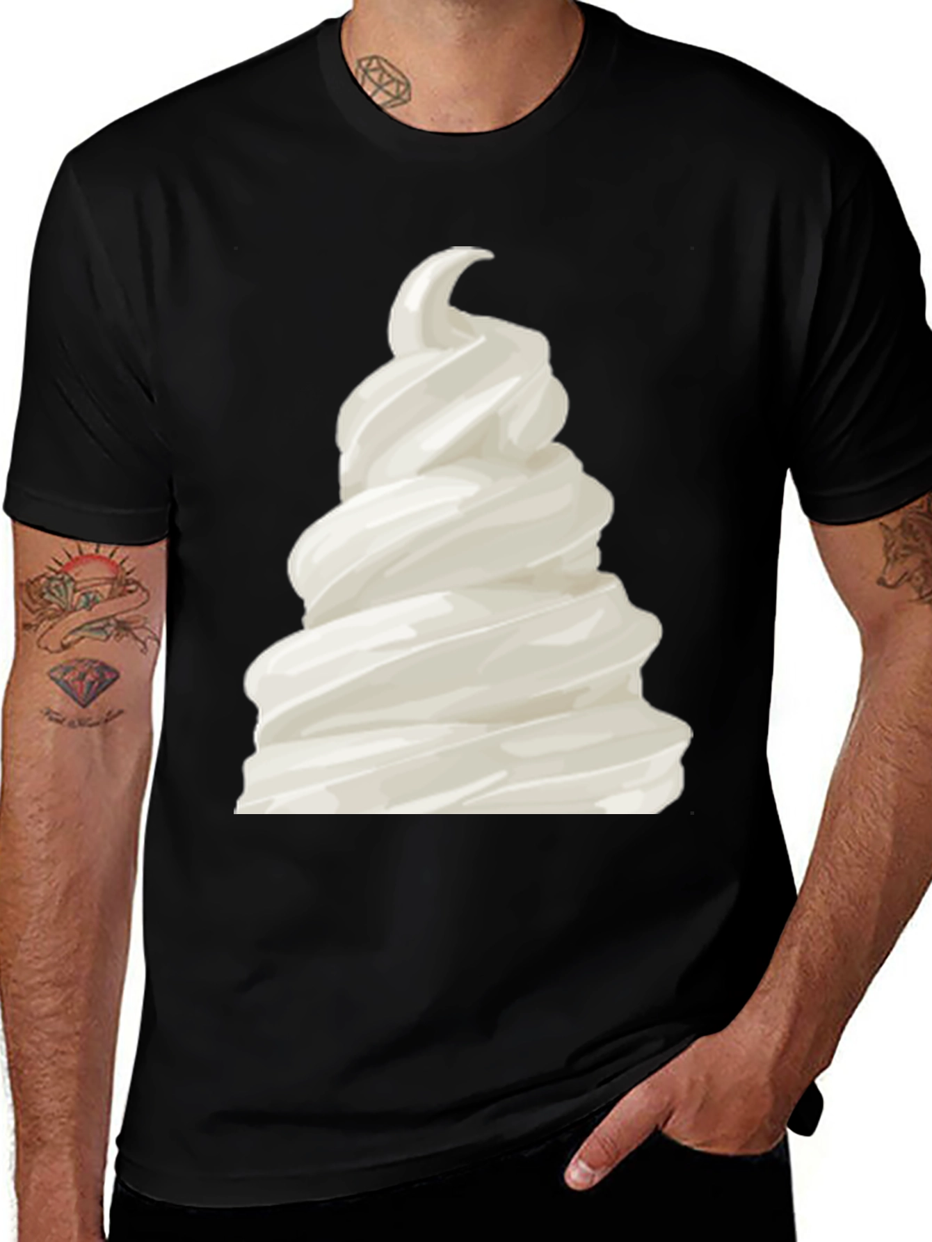 Soft Serve Tee - Creamy Ice Cream Graphic T-Shirt