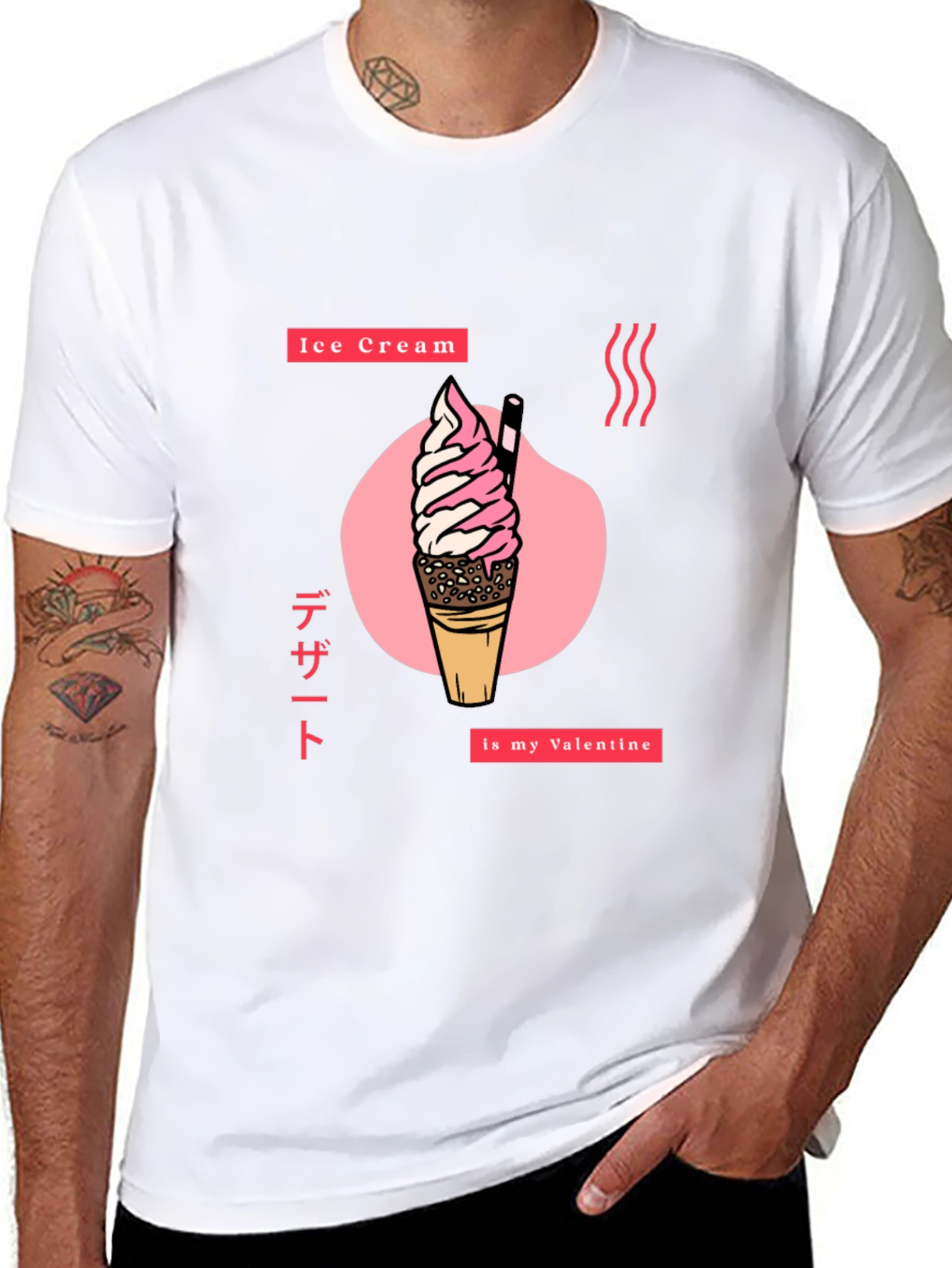 Ice Cream Valentine Graphic Tee