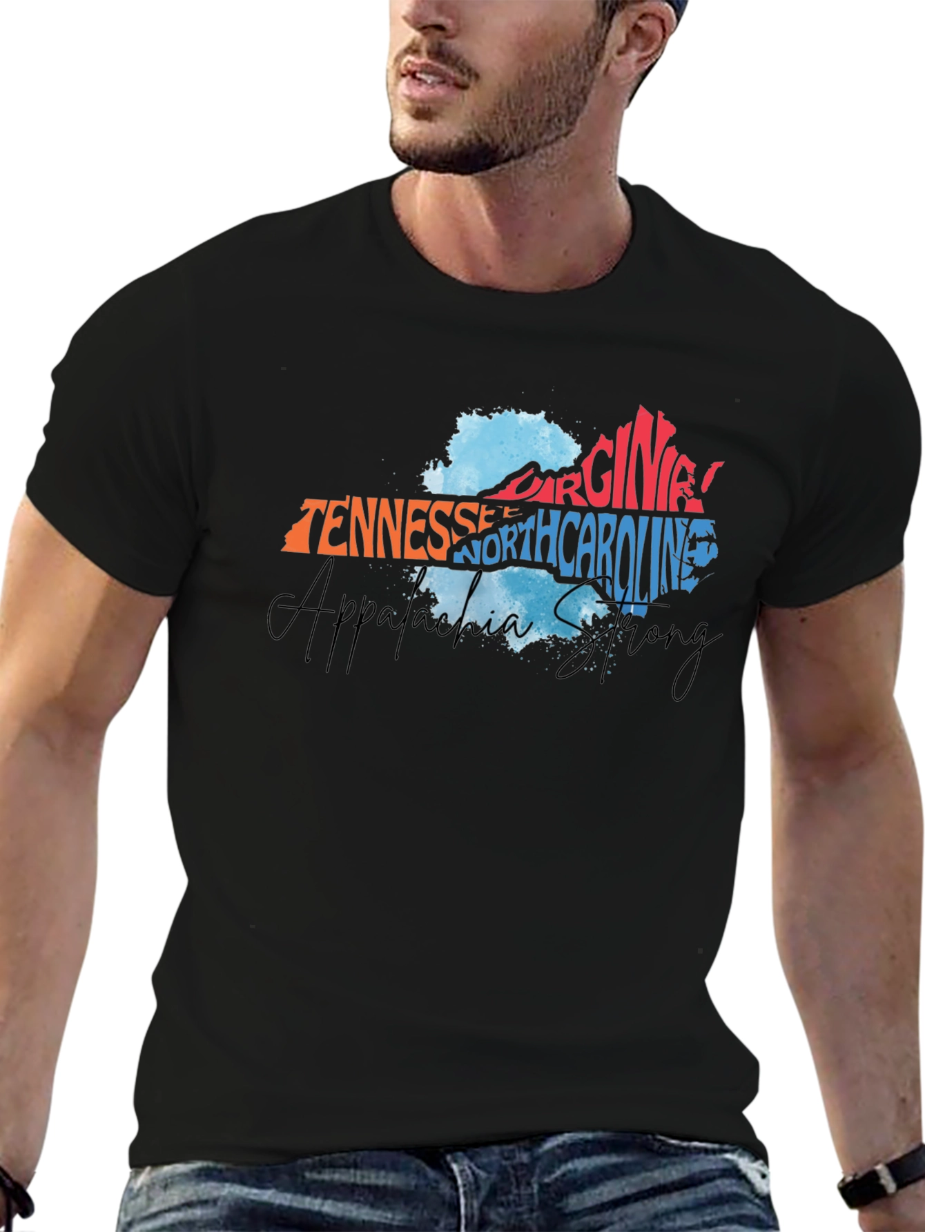 Appalachia Strong State Names T-Shirt