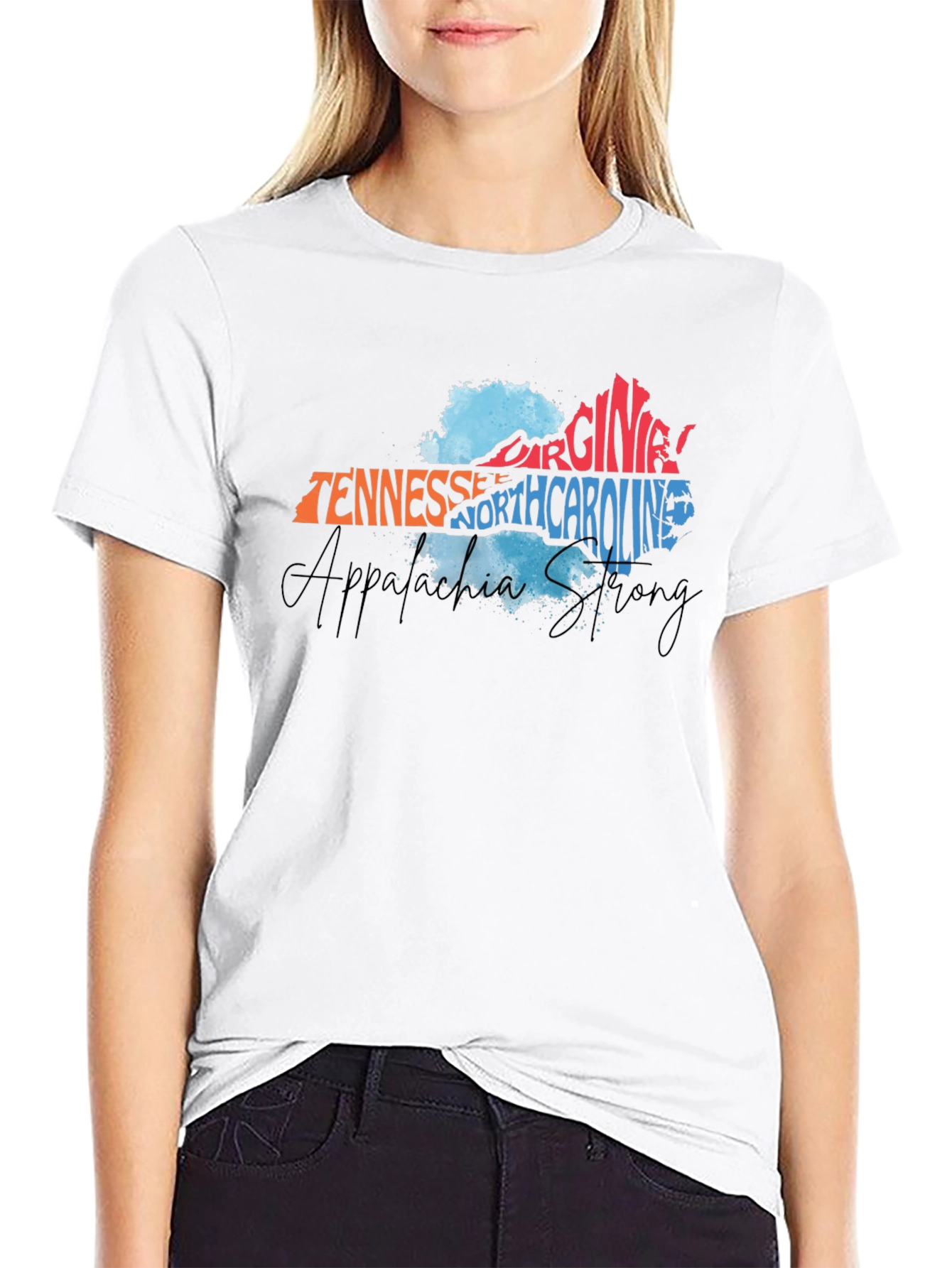 Appalachia Strong State Names T-Shirt