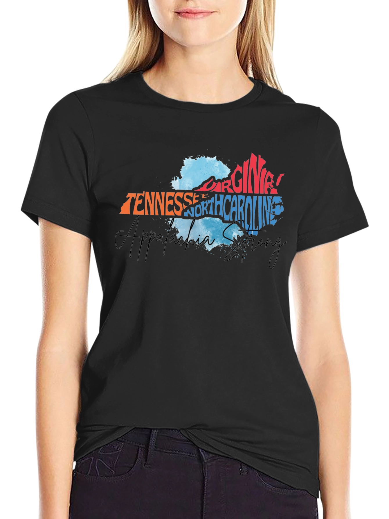 Appalachia Strong State Names T-Shirt